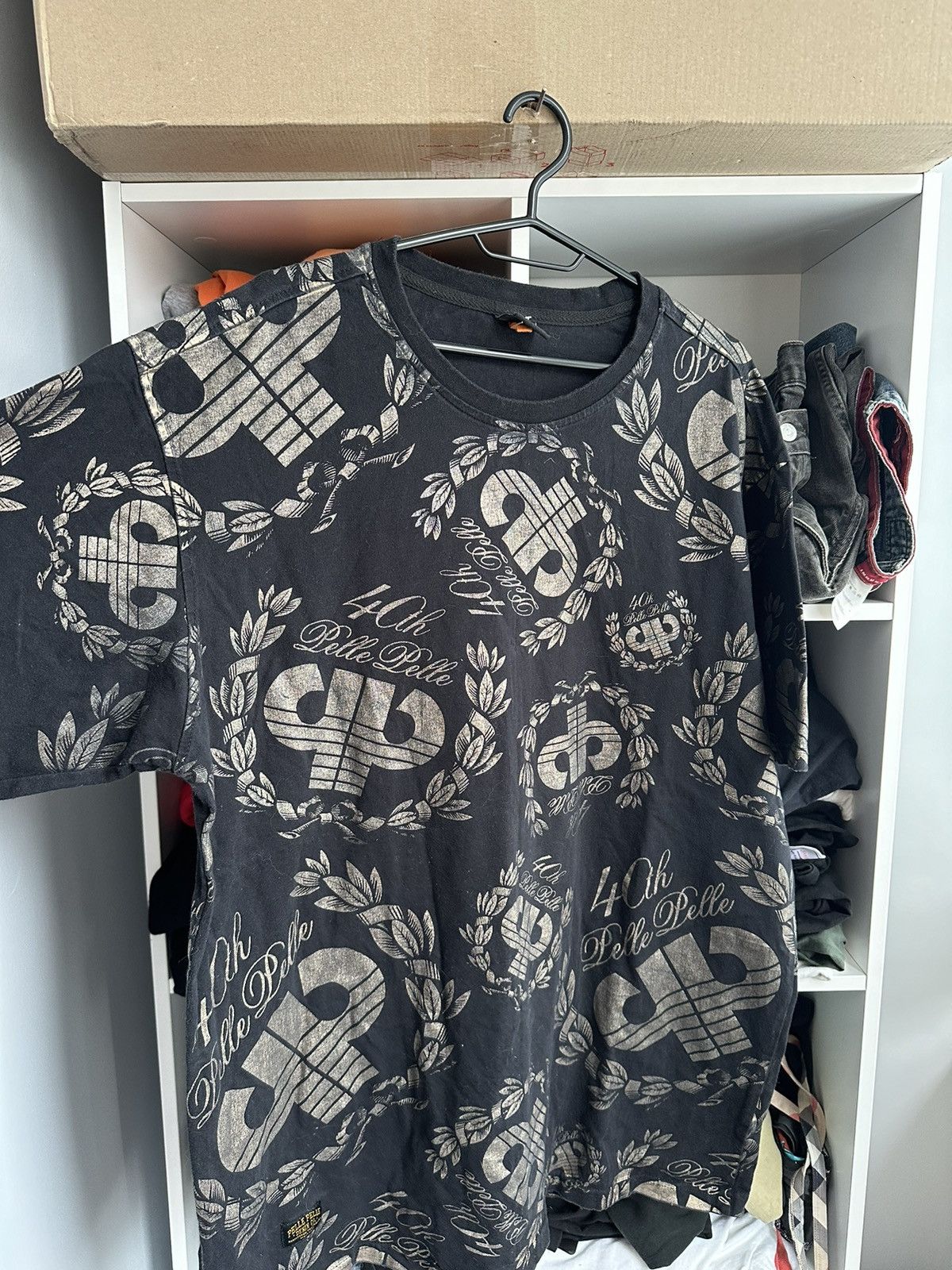 Marc Buchanan 🔥VINTAGE PELLE PELLE RAP OVER PRINTED T-SHIRT🔥 Size US XL / EU 56 / 4 - 2 Thumbnail