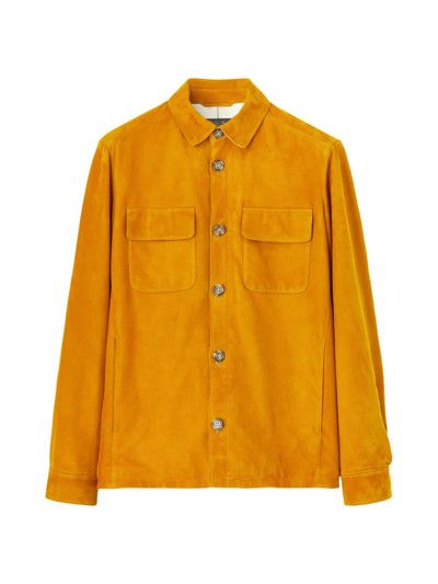 Loro Piana o1srvl11e0526 FAL6174 Suede Overshirt in Yellow Moroccan Size US S / EU 44-46 / 1 - 1 Preview