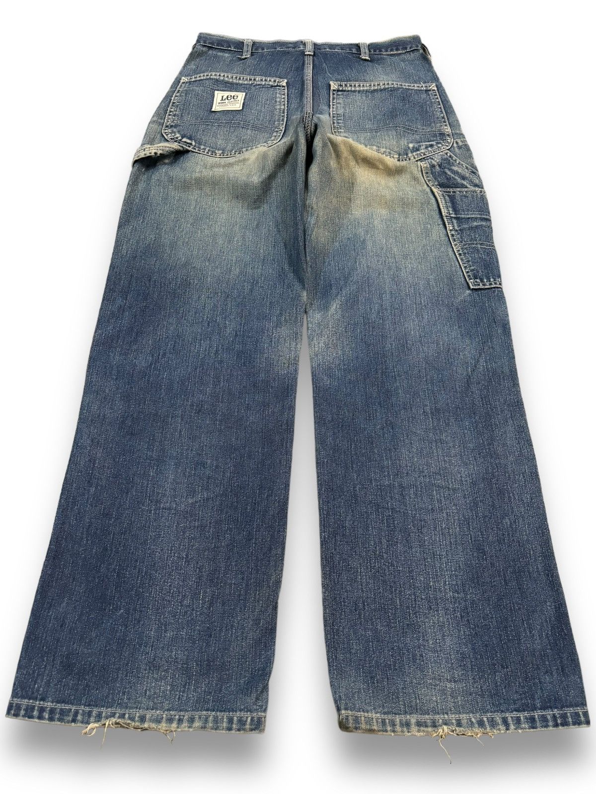 Lee Vintage 90s Lee Mud Wash Baggy Carpenter Jeans Size US 29 - 2 Thumbnail