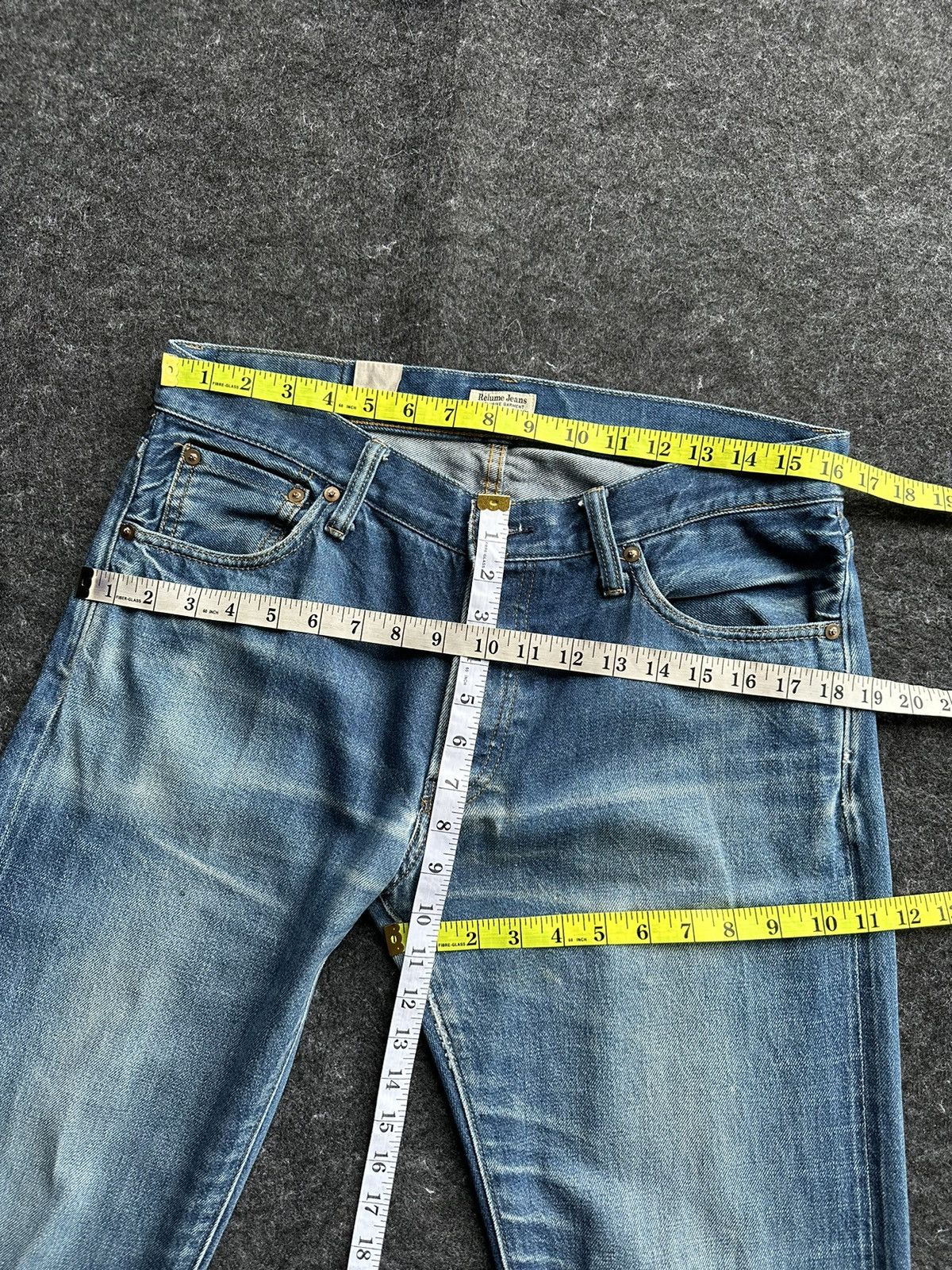 Journal Standard × KOJIMA GENES Vintage Relume Journal Standard Redline Faded Denim D414 Size US 33 - 11 Thumbnail