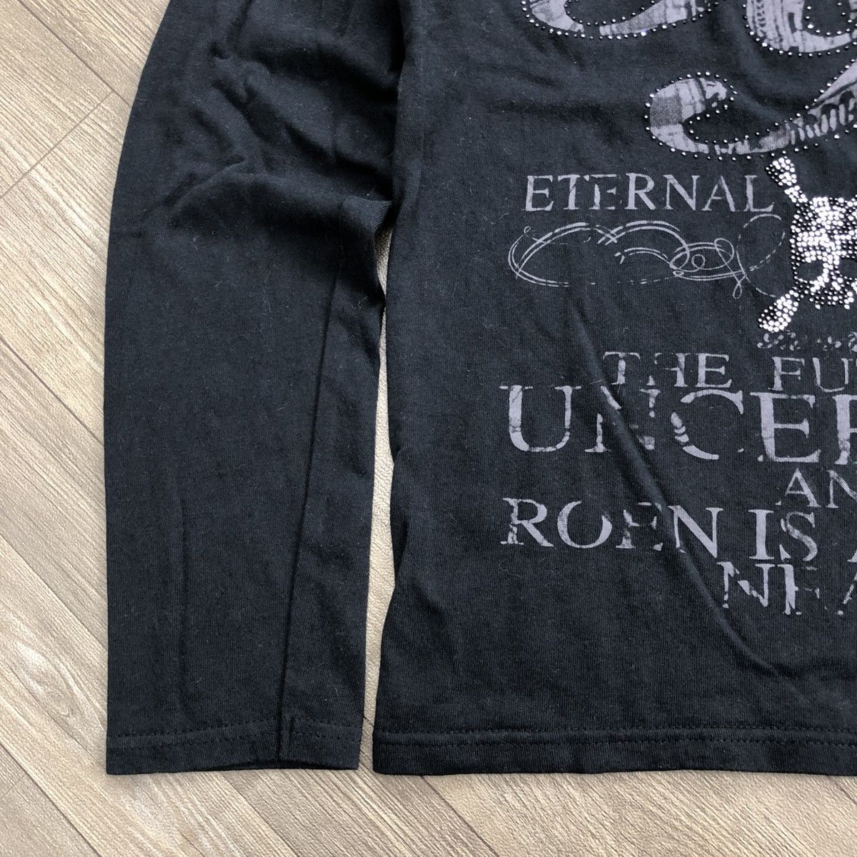 If Six Was Nine × Japanese Brand × Le Grande Bleu (L.G.B.) 2000s Rat Roen Poem Skull Grunge Lgb Striped LongSleeve Size US L / EU 52-54 / 3 - 7 Thumbnail