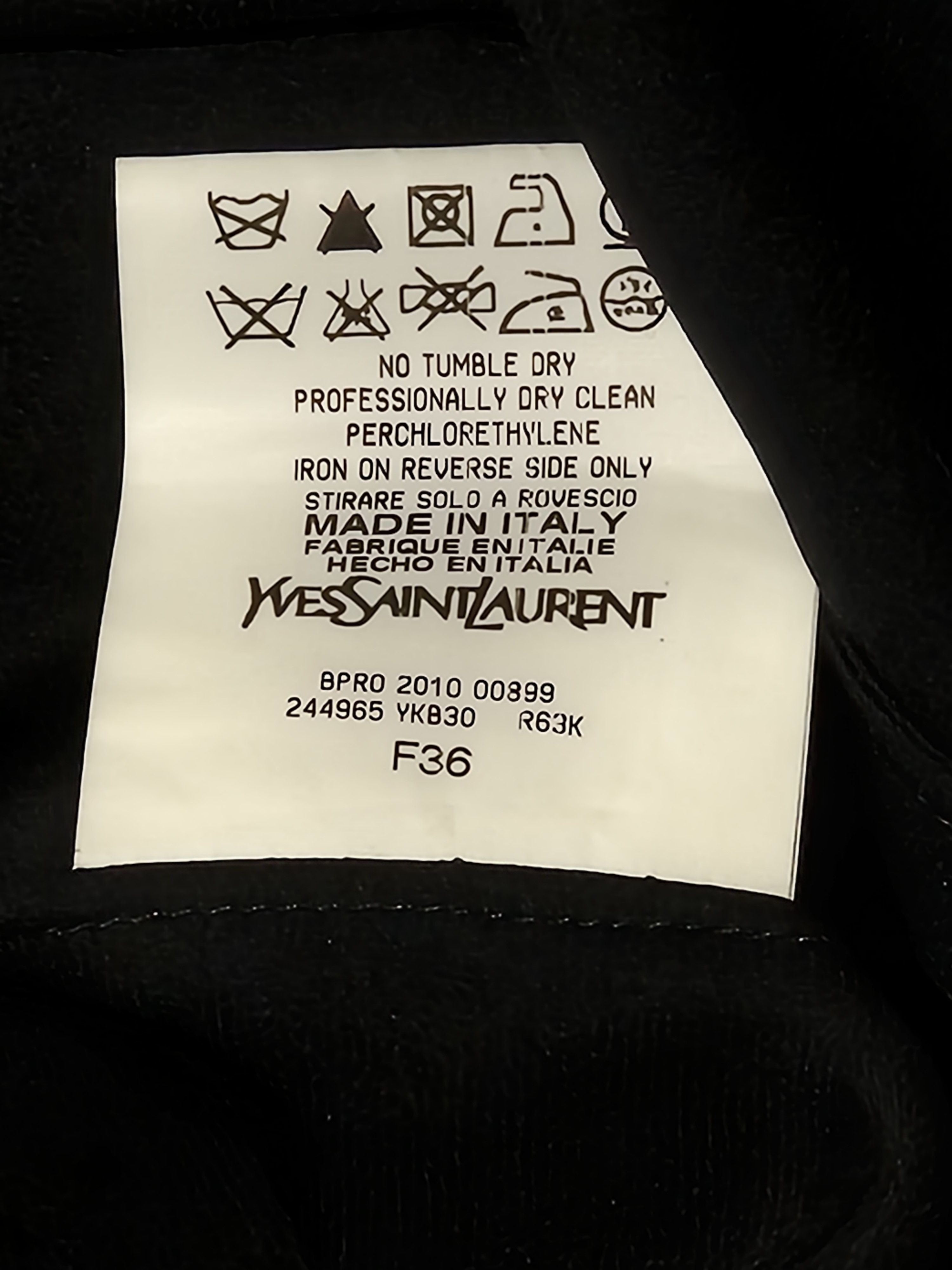 Yves Saint Laurent YSL dark green silk dress, c2014 Size XS / US 0-2 / IT 36-38 - 10 Thumbnail