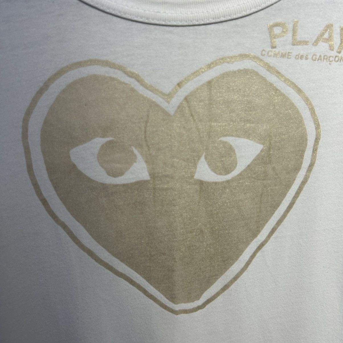 Comme des Garcons PLAY Designer Play Comme Des Garcons Big Logo Health love tee Size US M / EU 48-50 / 2 - 3 Thumbnail