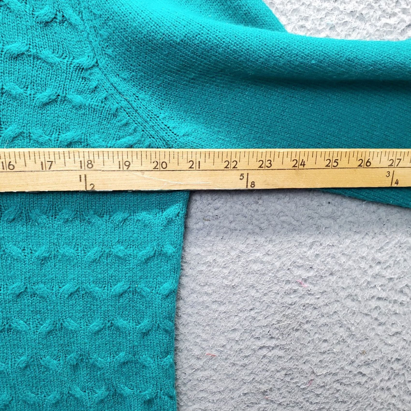 Vintage Sag Harbor Womens Large Green Knit Raglan Sleeve Crew Neck Pullover Sweater Size L / US 10 / IT 46 - 4 Thumbnail