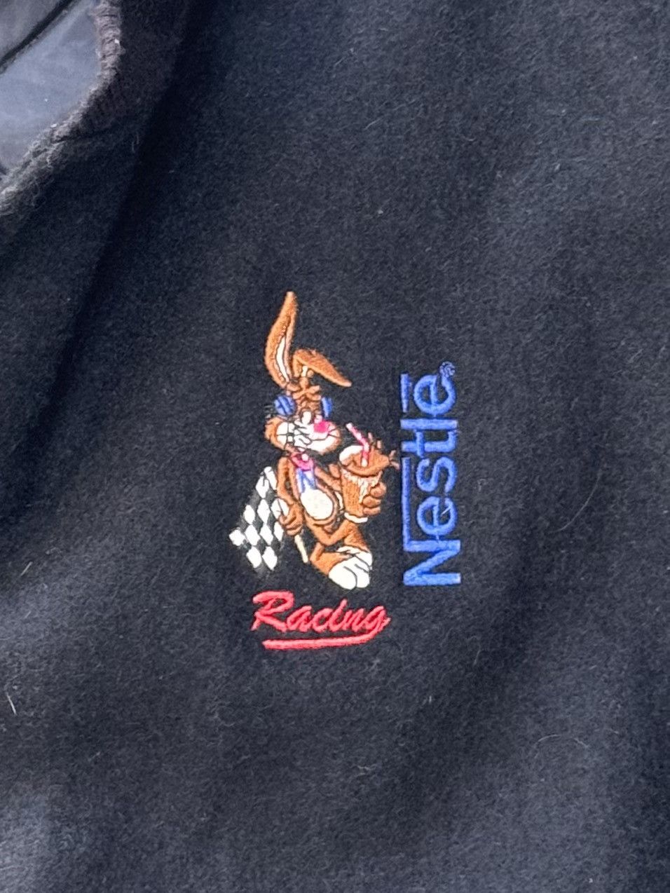 Vintage Vintage Nestle Racing Letterman Bomber Nascar Jacket Large Size US L / EU 52-54 / 3 - 4 Thumbnail