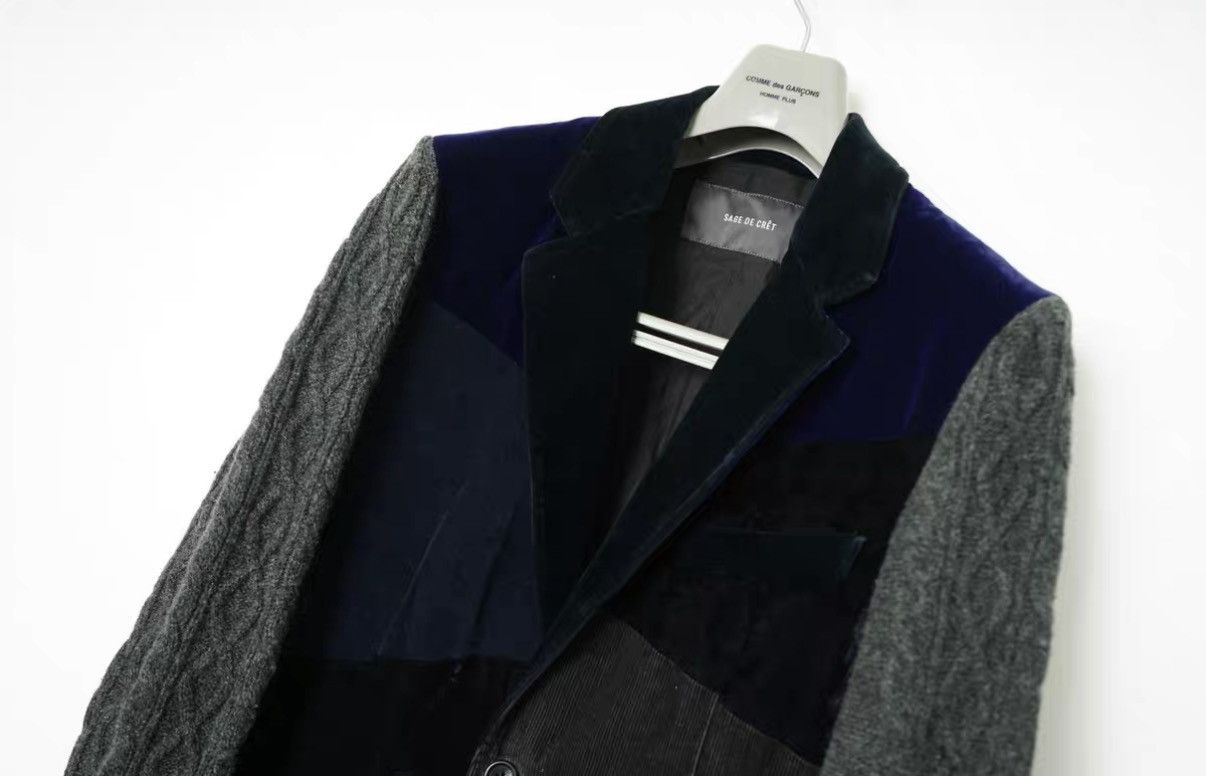Sage De Cret Sage de Cret Paneled Velvet Corduroy Jacket Size US M / EU 48-50 / 2 - 4 Thumbnail