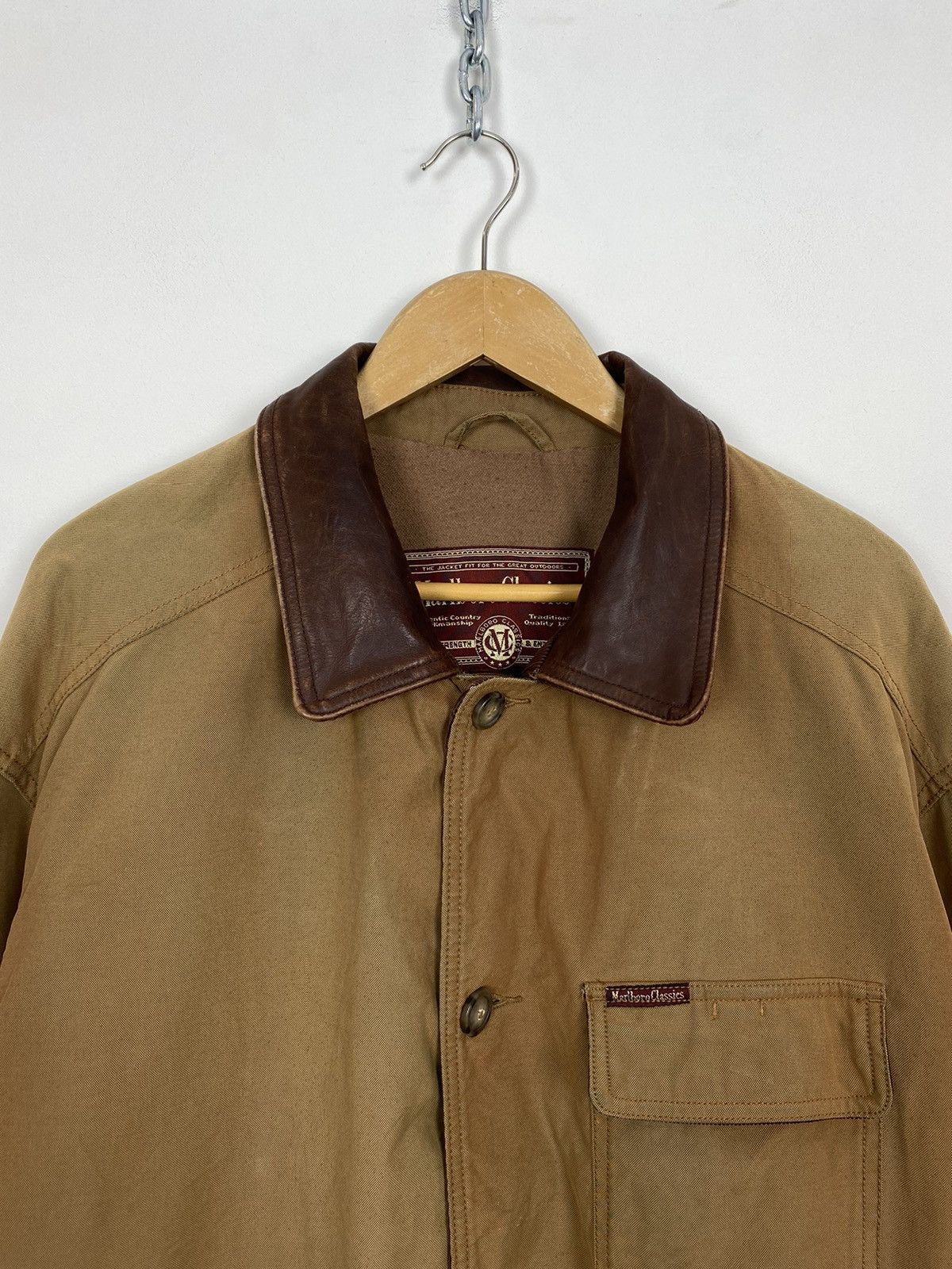Vintage Vintage Marlboro Classics Full Zip Jacket Beige Men's Sz XL Size US XL / EU 56 / 4 - 2 Thumbnail