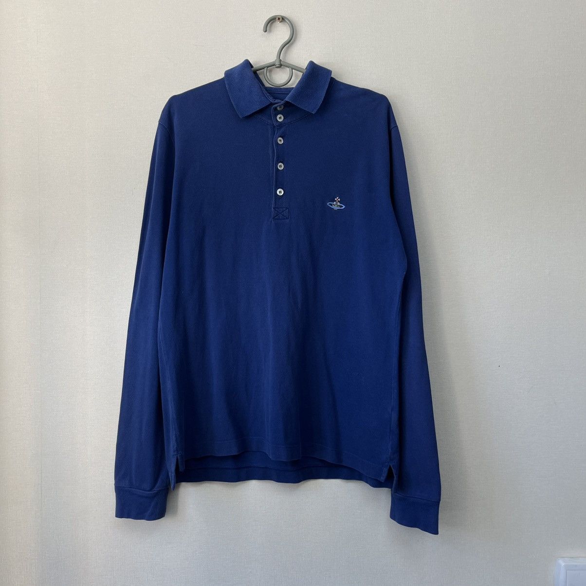 Vivienne Westwood VINTAGE VIVIENNE WESTWOOD POLO LONG SLEEVE BLUE Size US L / EU 52-54 / 3 - 1 Thumbnail