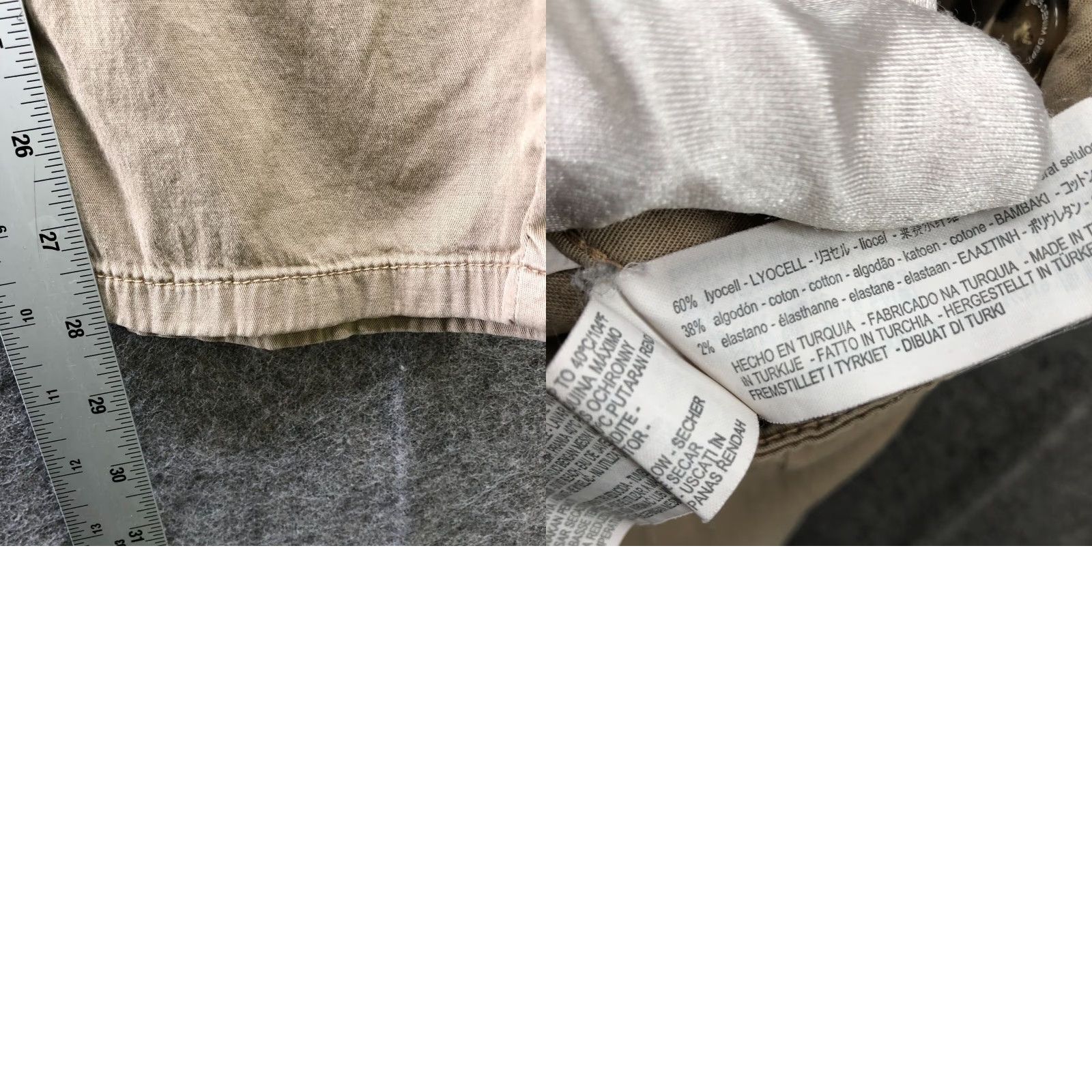 Zara Vintage Zara Slim Fit Pants Women’s Size 6 Beige Mid Rise Lyocell Cotton Blend Casual Skinny Trousers Size 28" / US 6 / IT 42 - 8 Thumbnail