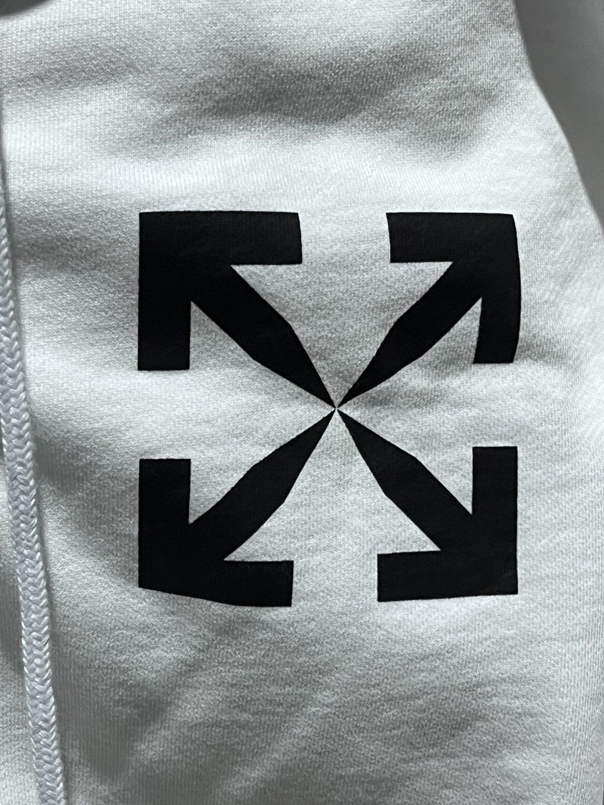 Off-White OFF WHITE ZIL HOODIE WHITE XL Size US XL / EU 56 / 4 - 4 Thumbnail
