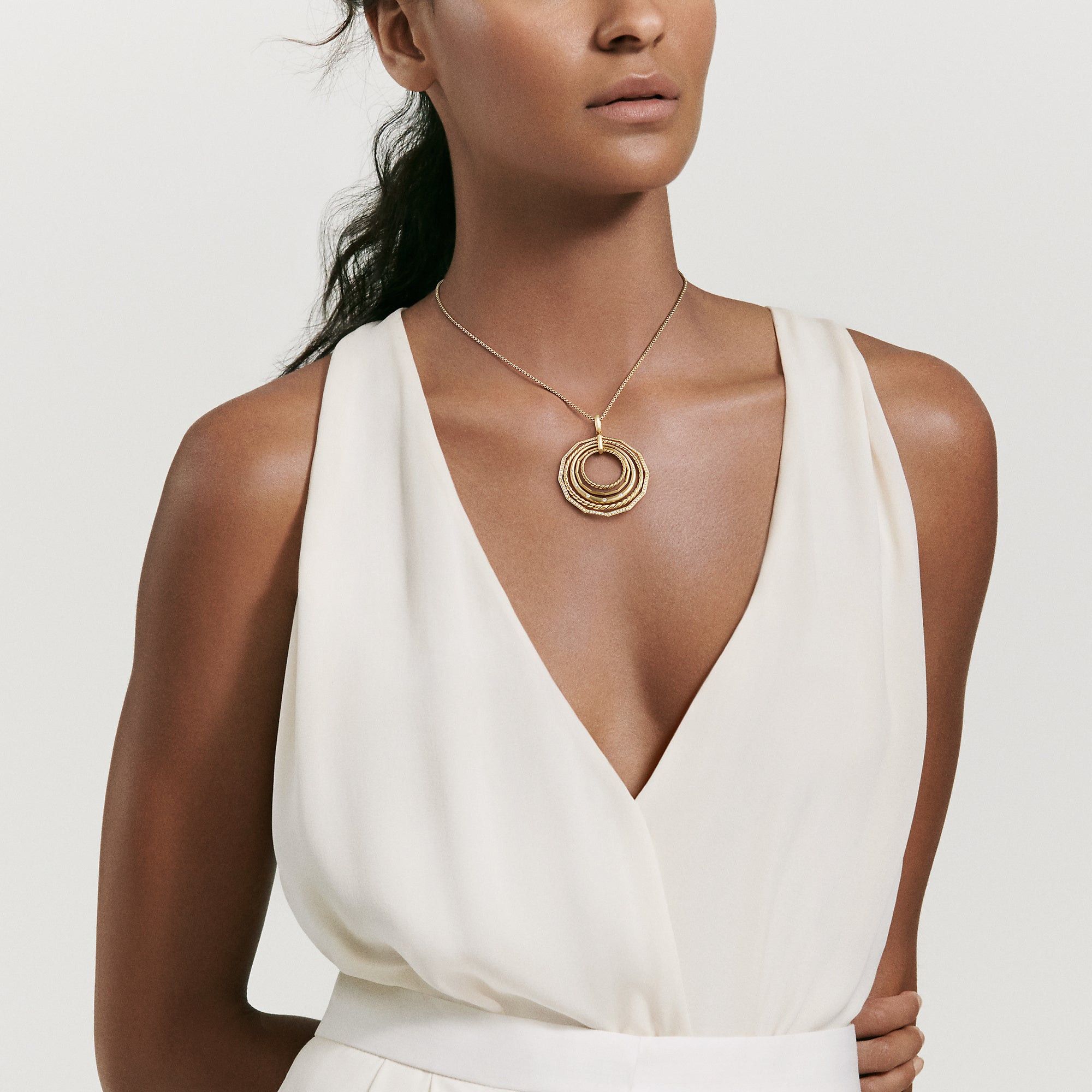 David Yurman o1w1db10426 N12925D Size:7 / Necklace in 18K in Golden Size ONE SIZE - 4 Thumbnail