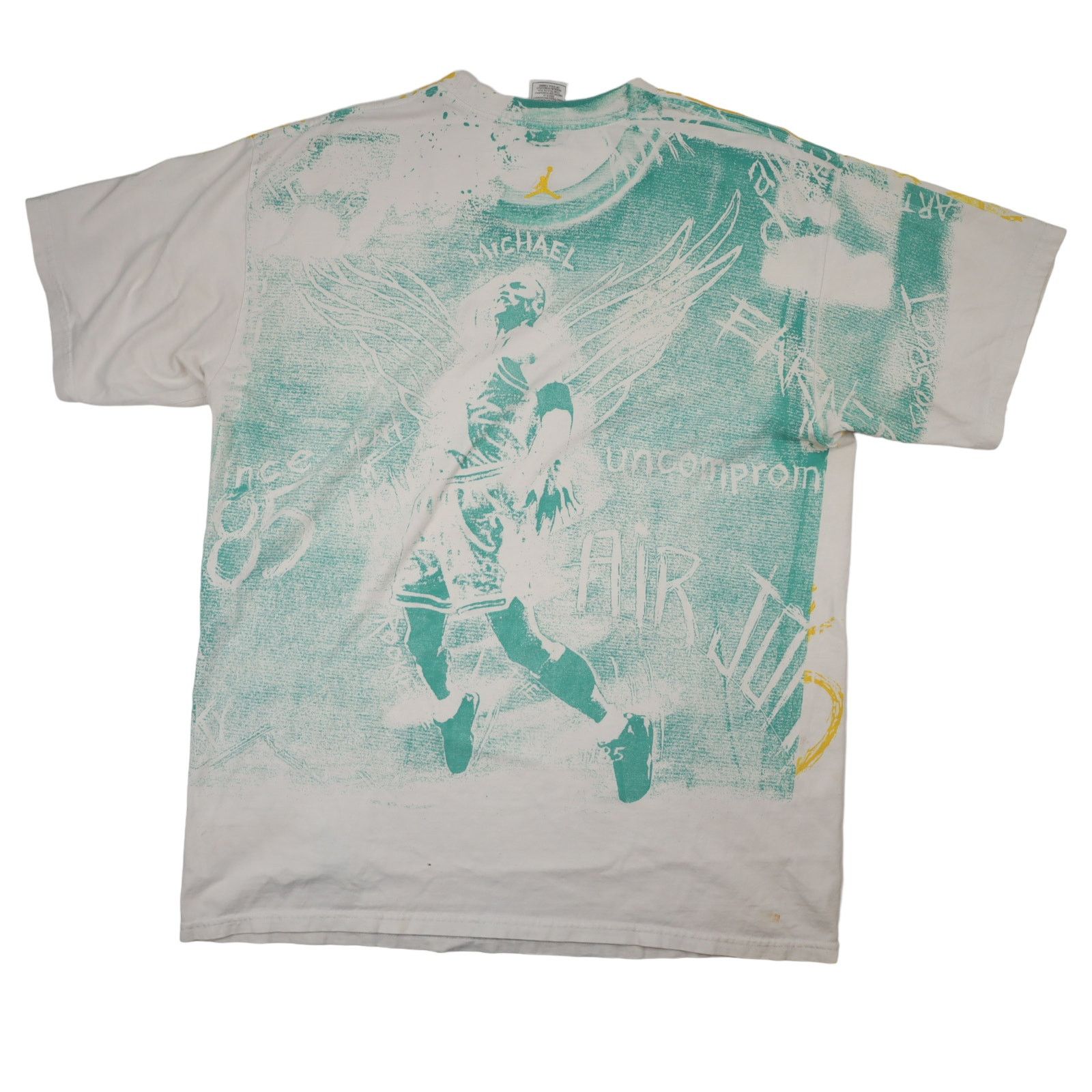 Jordan Brand × Nike × Vintage Vintage Y2k Nike Air Jordan Allover Print Graphic T Shirt Size US XL / EU 56 / 4 - 8 Thumbnail