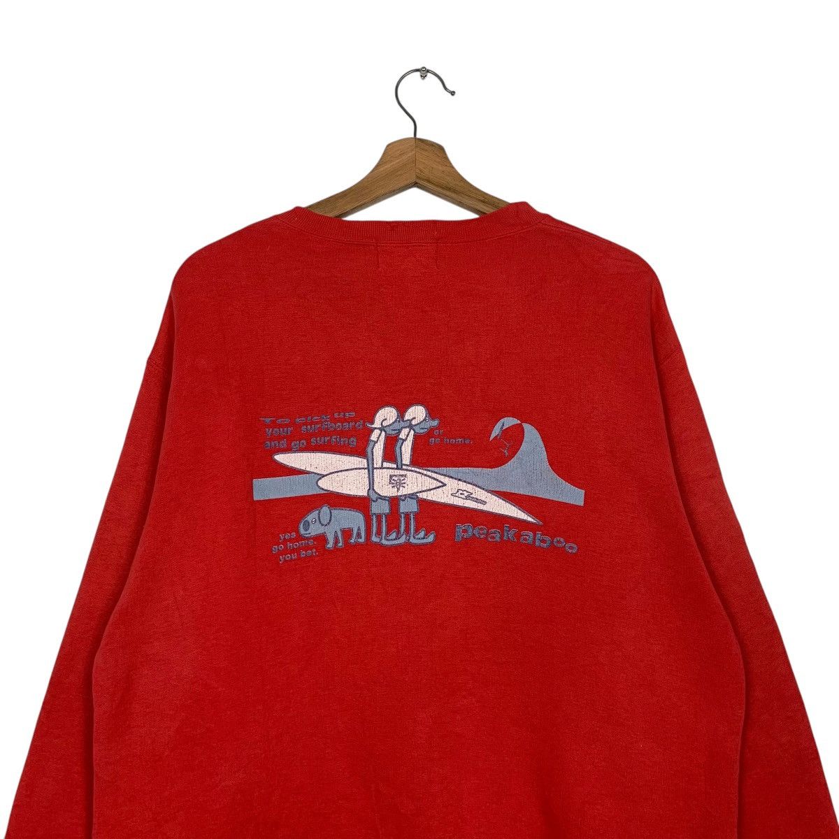 Japanese Brand Vintage Peakaboo Surf Wear Sweatshirt Size US L / EU 52-54 / 3 - 8 Thumbnail