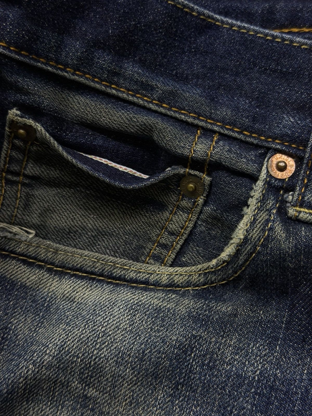 Uniqlo Vintage Uniqlo Japanese Selvedge Denim Jeans | W34 Size US 34 / EU 50 - 9 Thumbnail