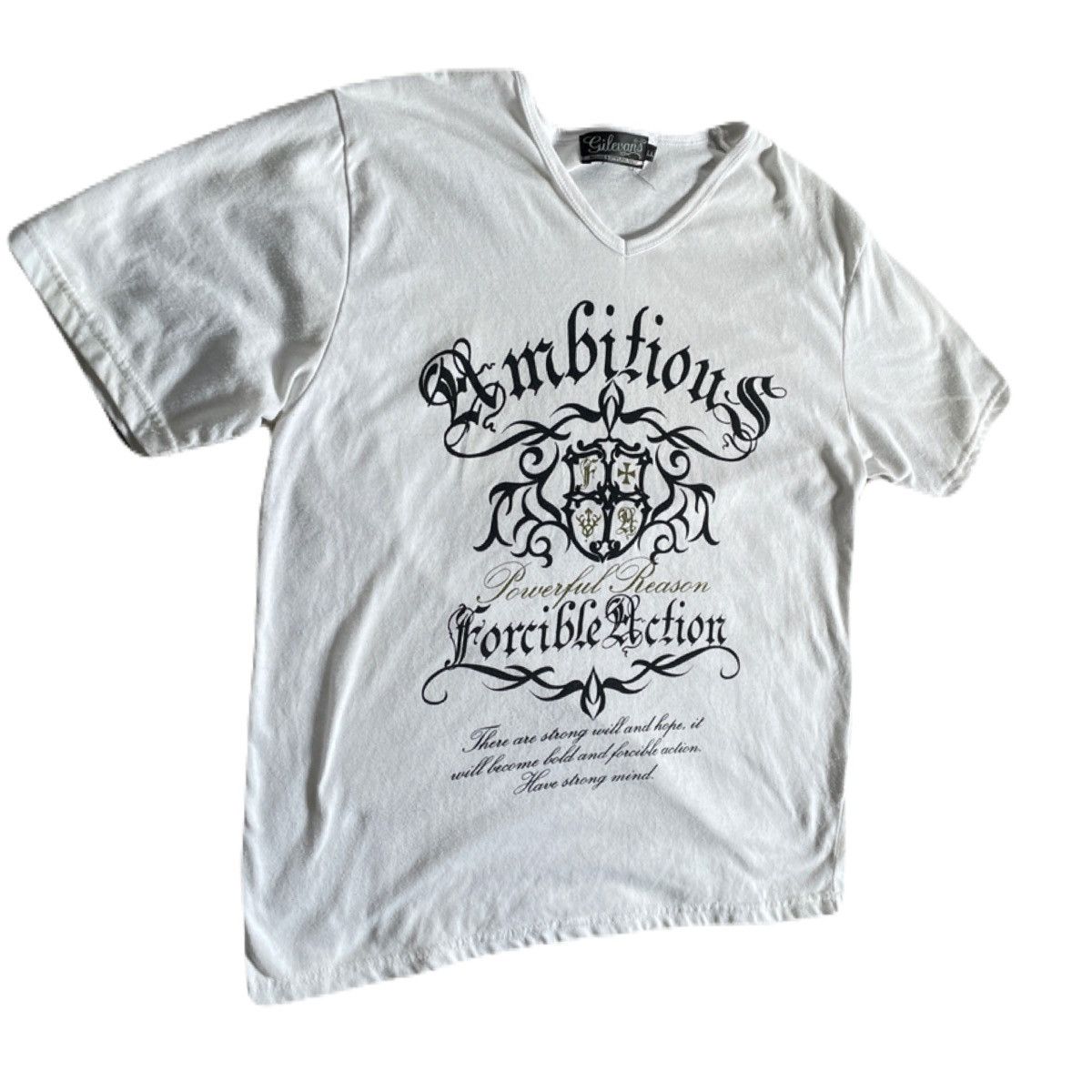 If Six Was Nine 2000s Japanese archive Vkei Gothic Poem Tee Y2K Gyaruo Size US M / EU 48-50 / 2 - 3 Thumbnail