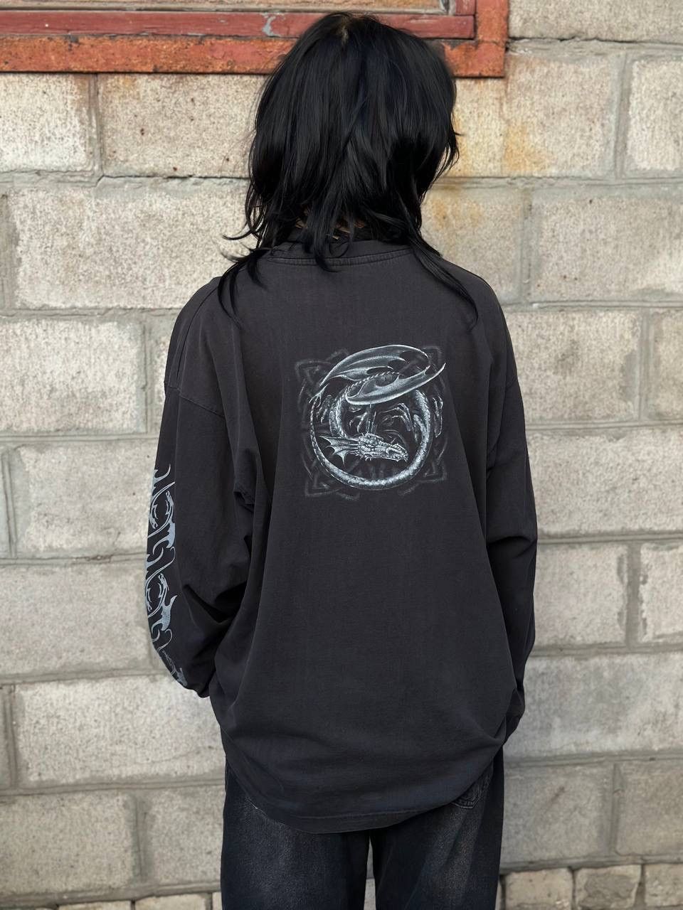 Japanese Brand VTG Adult Man Spiral Longs-levee T-shirts Band Dragon Rock Size US XXL / EU 58 / 5 - 8 Thumbnail