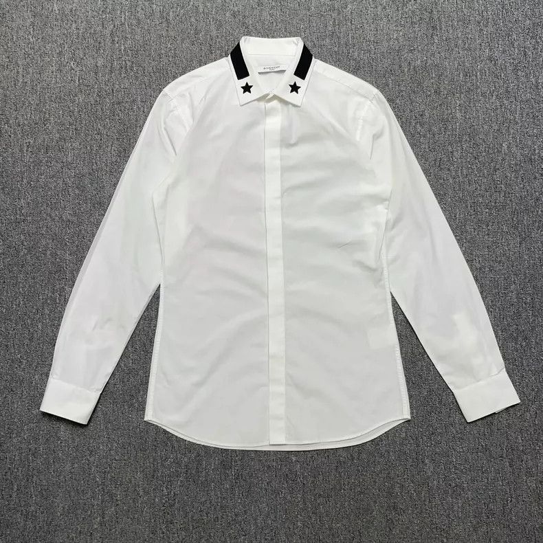 Givenchy Givenchy Size 39Collar Embroidered Five-pointed Star White Size US S / EU 44-46 / 1 - 1 Thumbnail