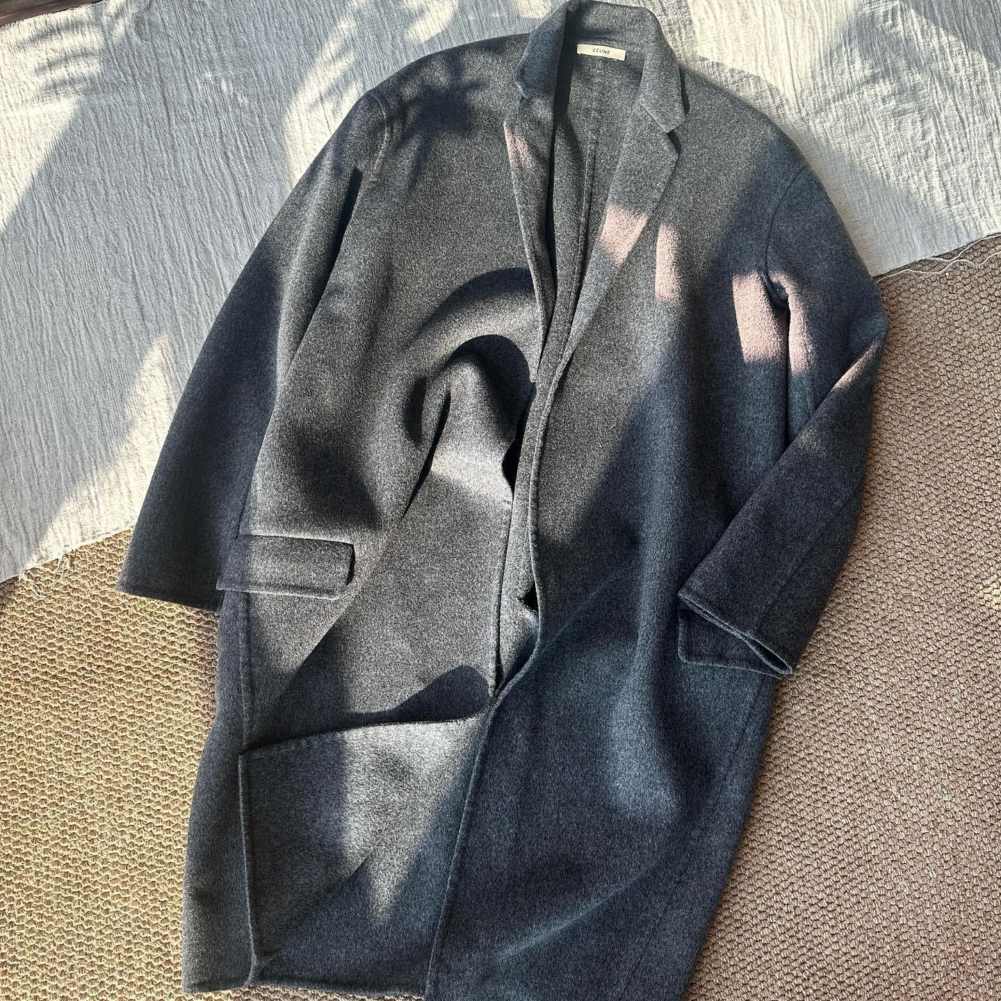 Celine Celine Gray Wool Coat Size 34 Size XS / US 0-2 / IT 36-38 - 1 Thumbnail