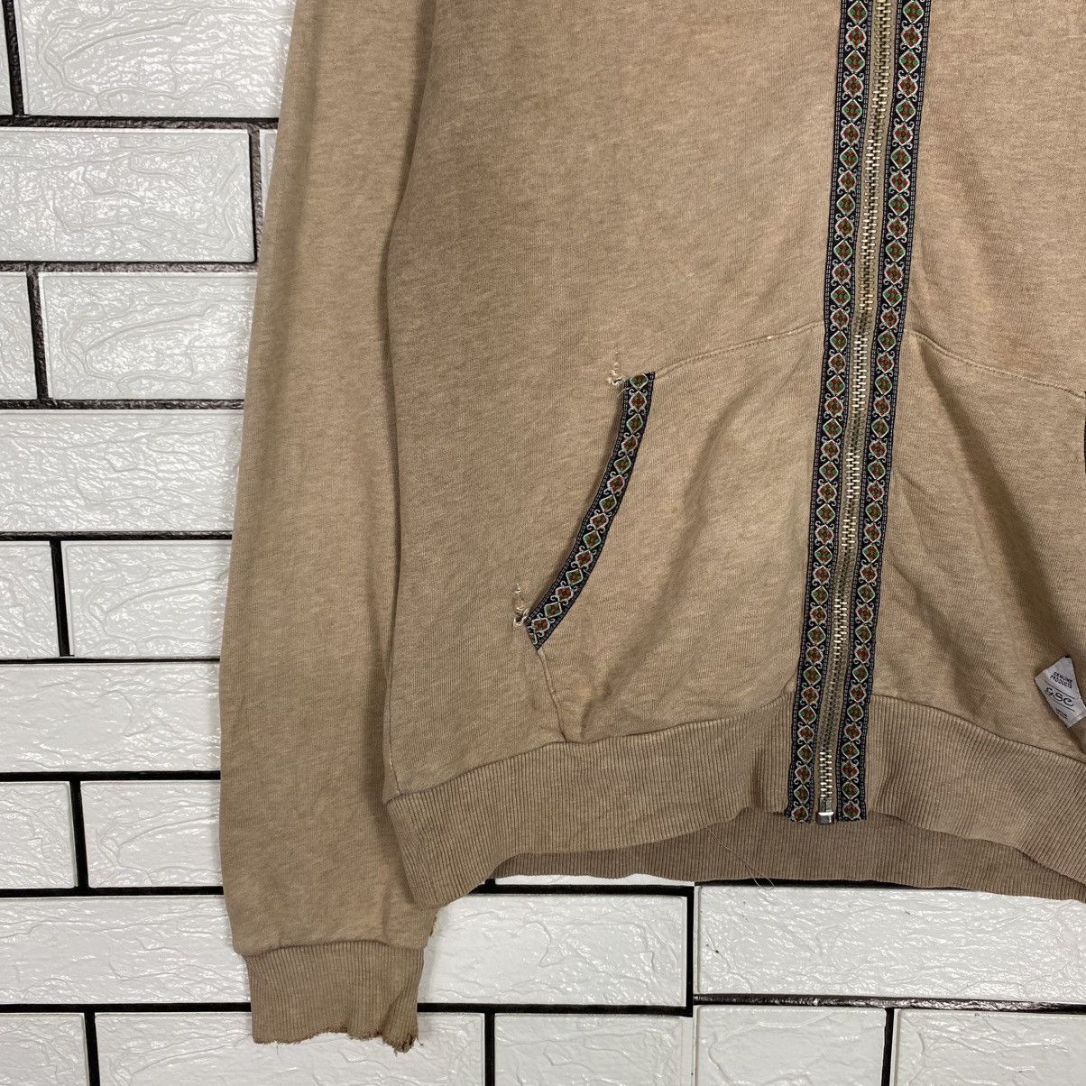 Hysteric Glamour 📌Vintage Zipper Sweater Go Slow Caravan Patchwork Size US M / EU 48-50 / 2 - 5 Thumbnail