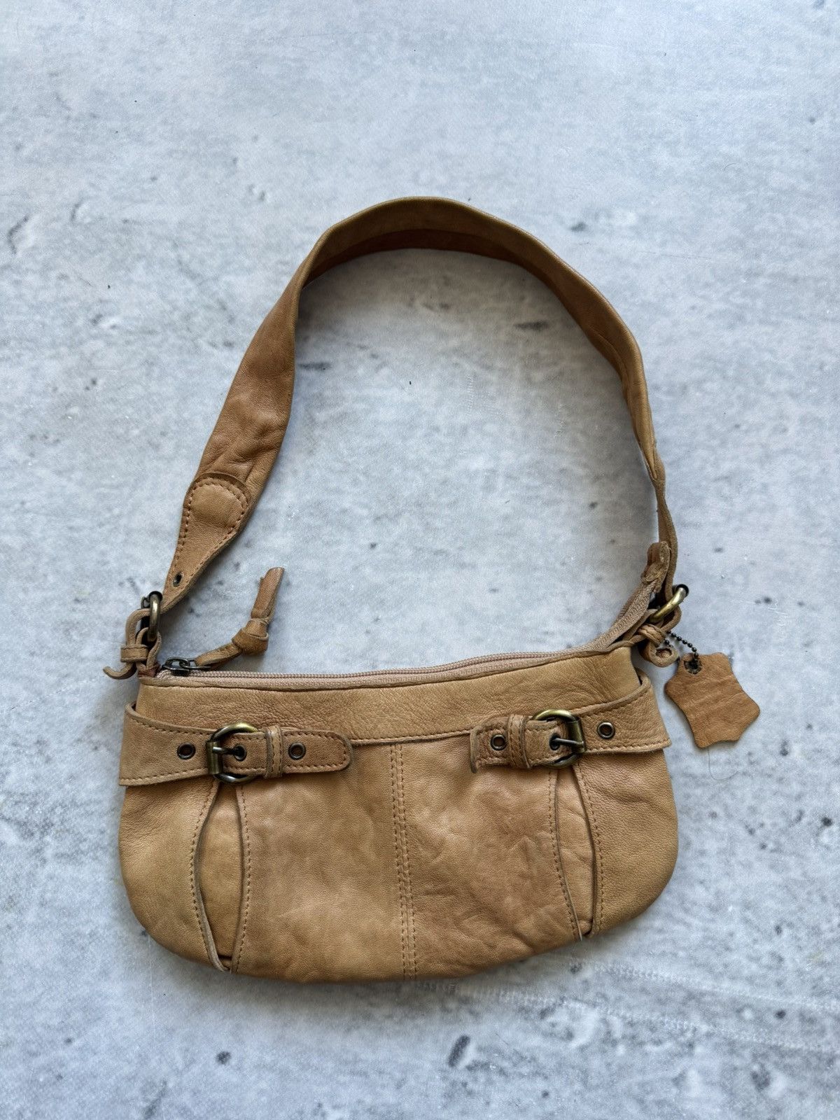 Genuine Leather Vintage brown 100% leather bag wmns Size ONE SIZE - 1 Thumbnail