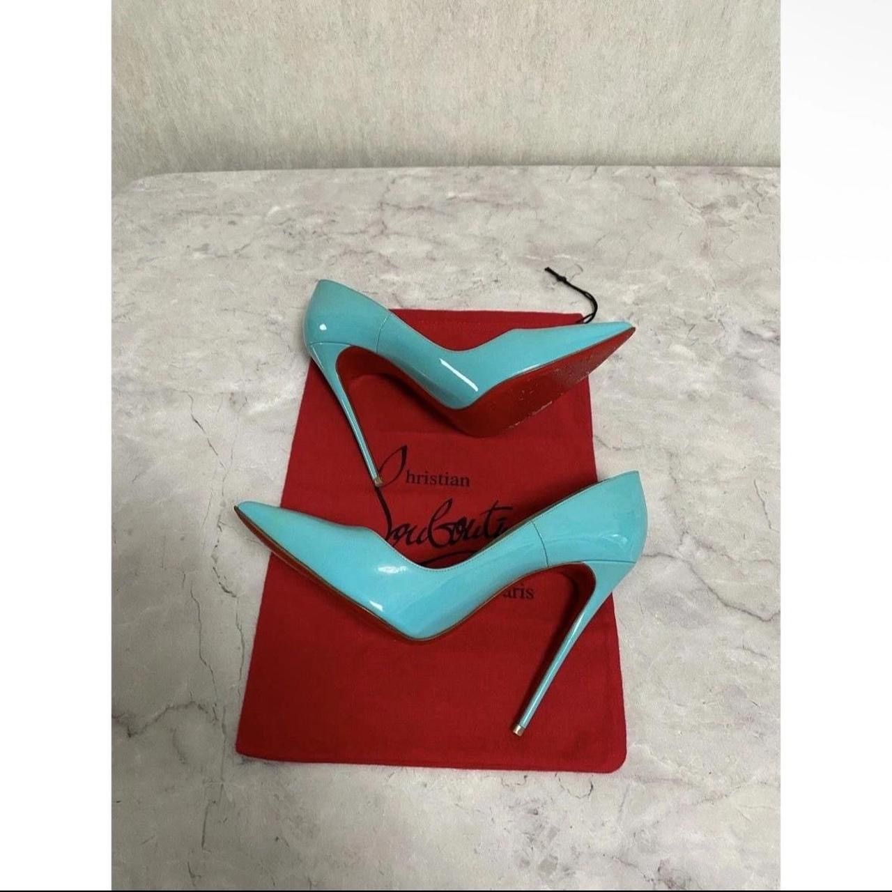 Christian Louboutin Christian Louboutin Seagreen Heels Size US 10 / IT 40 - 6 Thumbnail