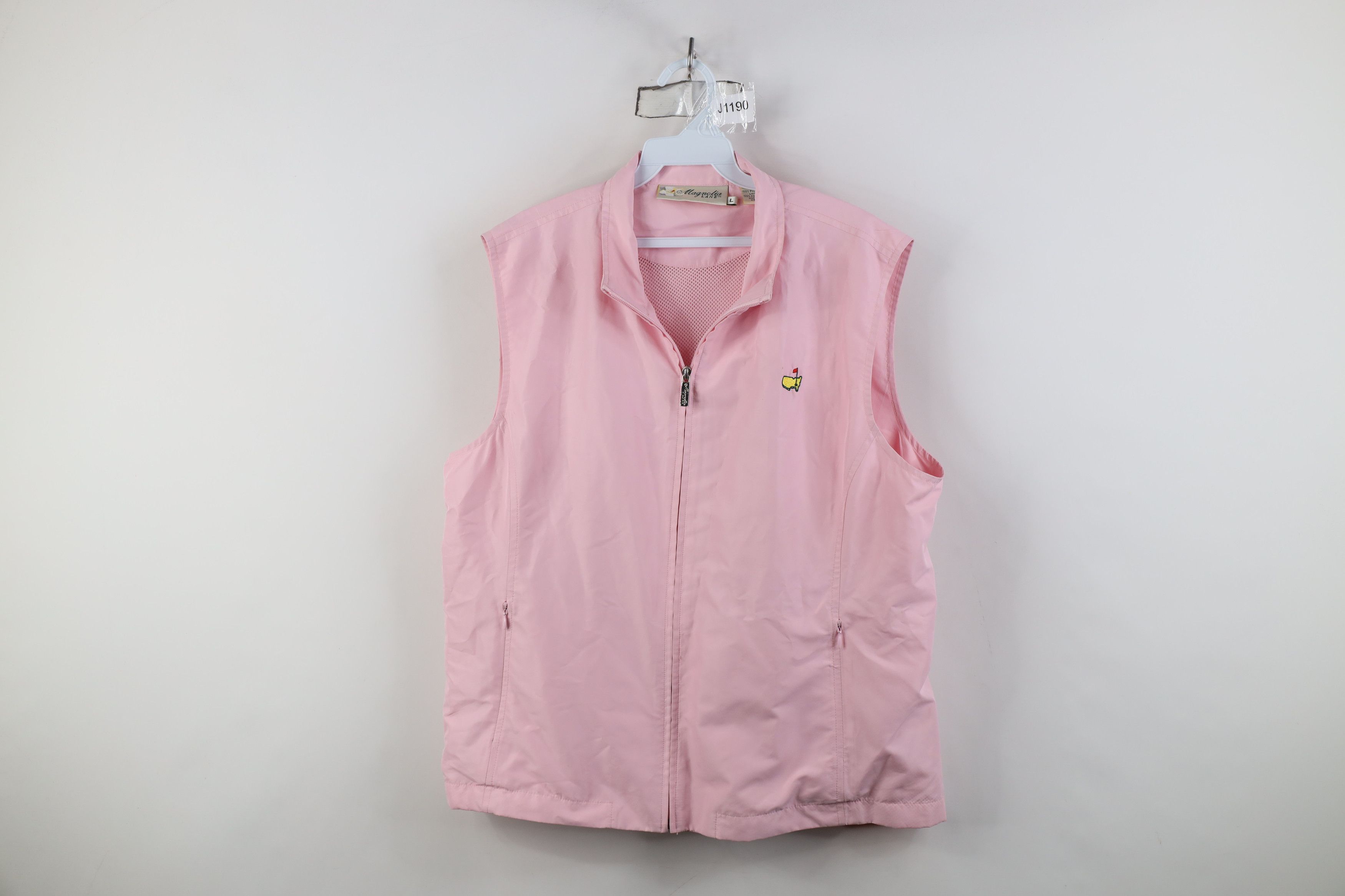 Vintage Vintage 90s Magnolia Lane August Golf Vest Jacket Pink Size L / US 10 / IT 46 - 1 Thumbnail