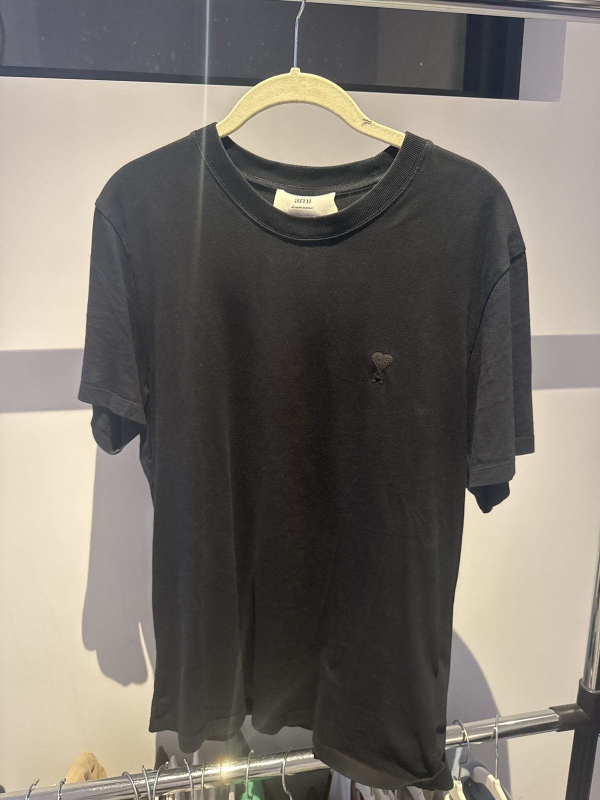 AMI Ami Paris Alexandre Mattiussi Tonal Ami de Coeur T-Shirt Size US M / EU 48-50 / 2 - 1 Thumbnail