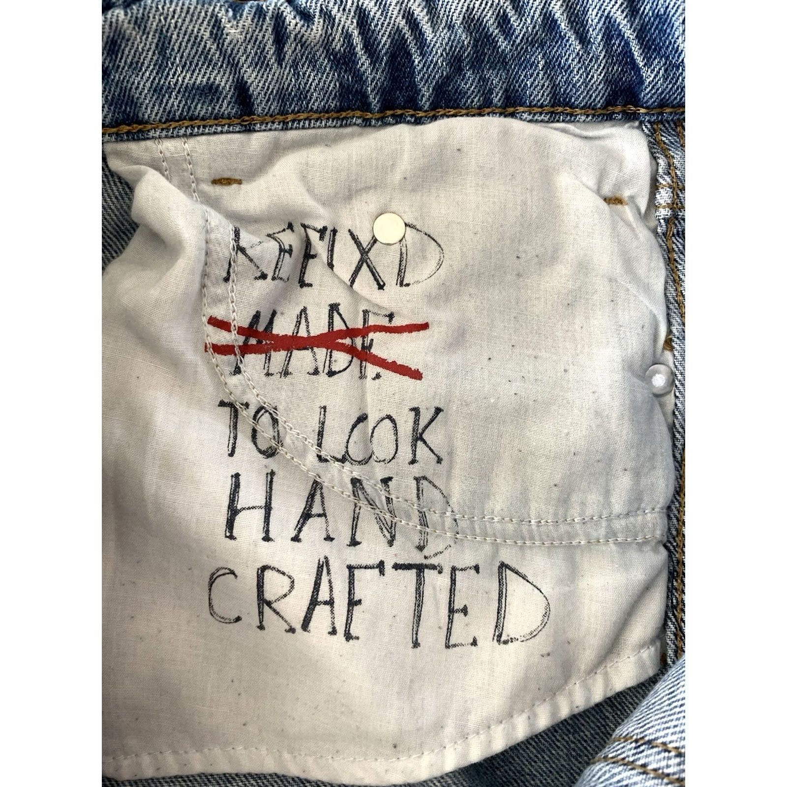 Zara ZARA TRF IX'D Relaxed Straight Jeans Womens 6 (29x26) Split Hem Grunge Destroyed Jeans Size 28" / US 6 / IT 42 - 5 Thumbnail