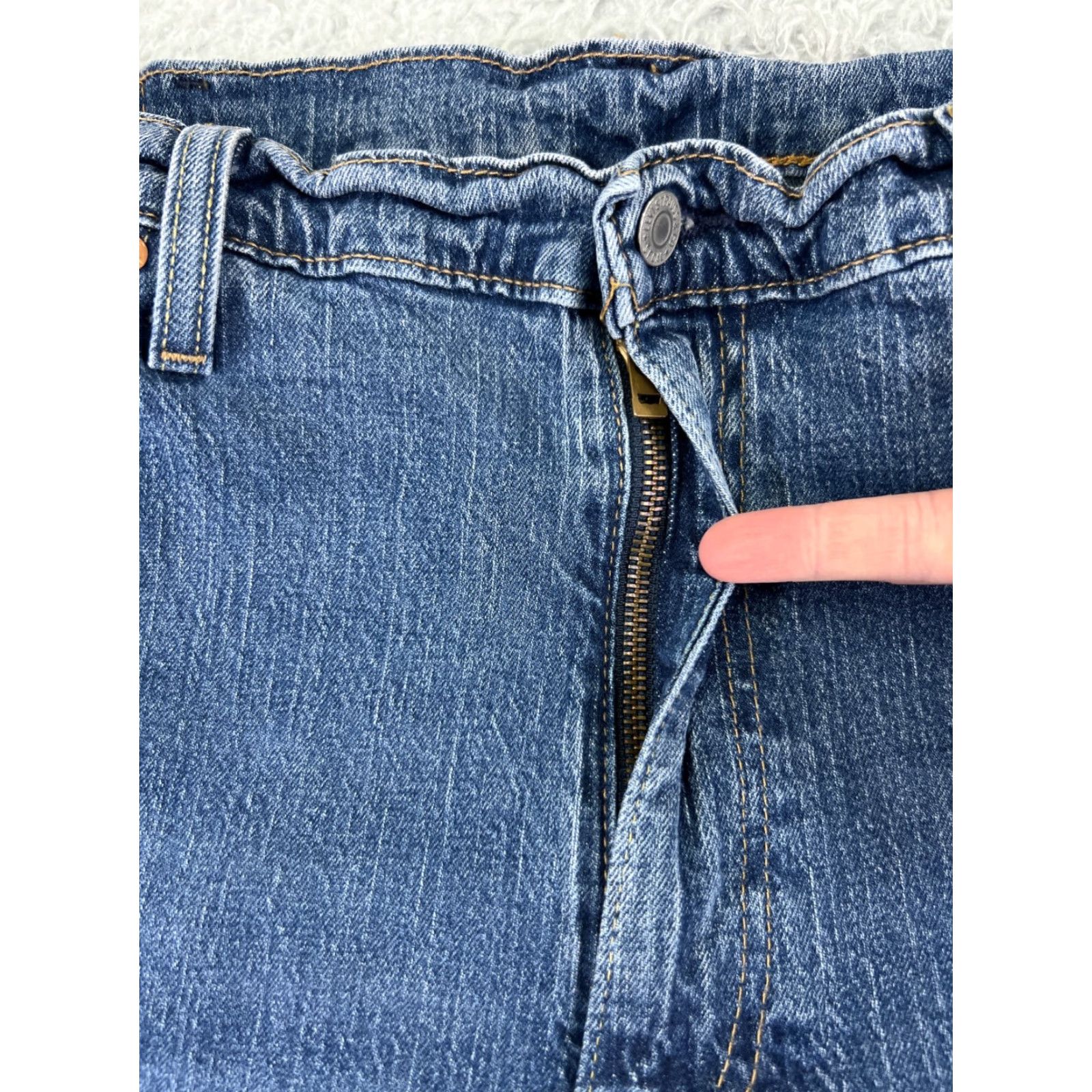 Levi's Levis Jeans Mens 40x32 Slim Straight Blue Denim 5-Pocket Cotton Blend Medium Wash Levi's 500 Series Vintage: No 511 Slim Fit Size US 40 / EU 56 - 5 Thumbnail