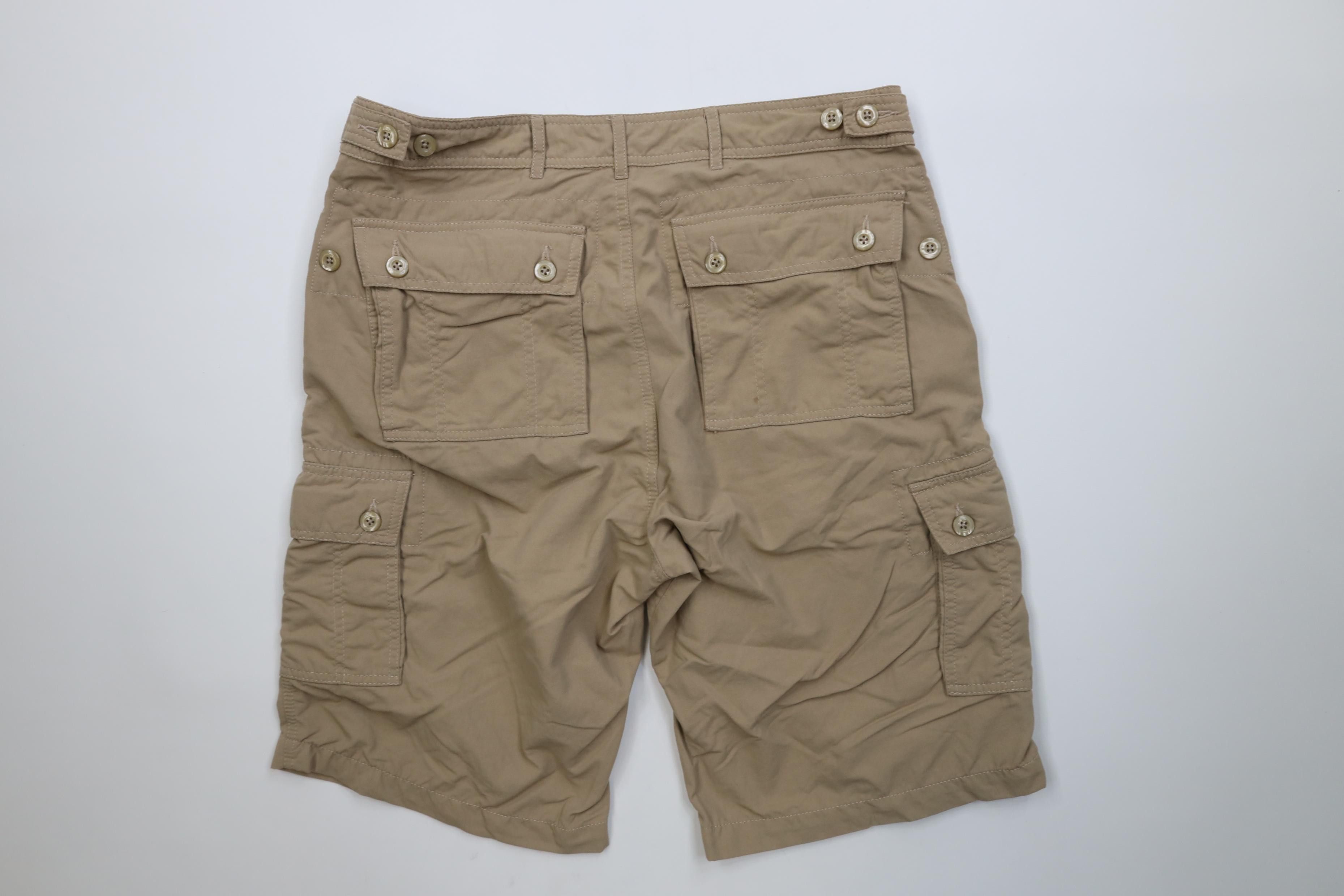 Vintage Clothing Arts Pick Pocket Proof Cargo Shorts Beige Nylon Size US 32 / EU 48 - 10 Thumbnail