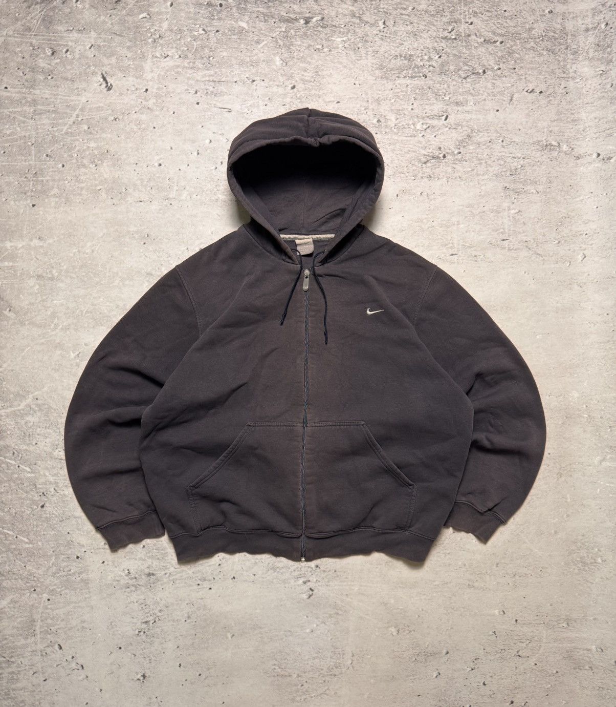 Nike × Vintage NIKE VINTAGE CENTER LOGO OVERSIZE BOXY ZIP HOODIE Size US L / EU 52-54 / 3 - 1 Thumbnail