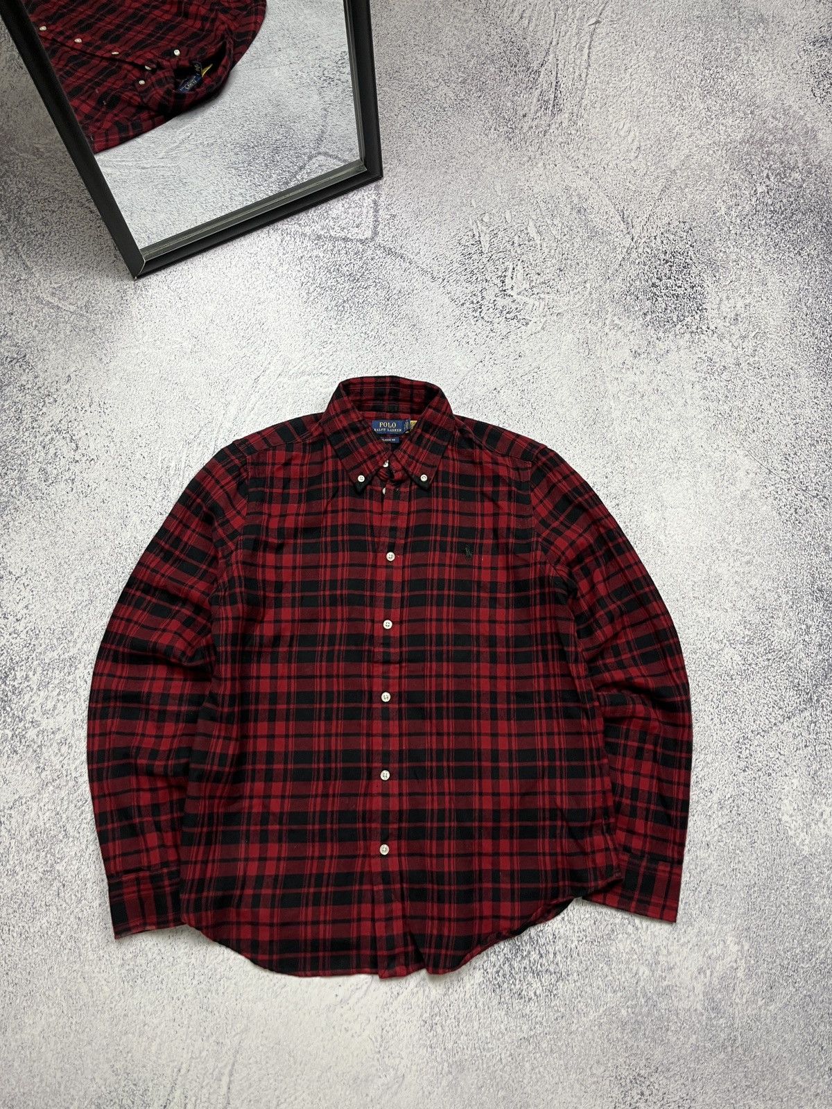 Polo Ralph Lauren Polo Ralph Lauren Plaid Shirt Button Up Flannel Jacket Size US S / EU 44-46 / 1 - 1 Thumbnail