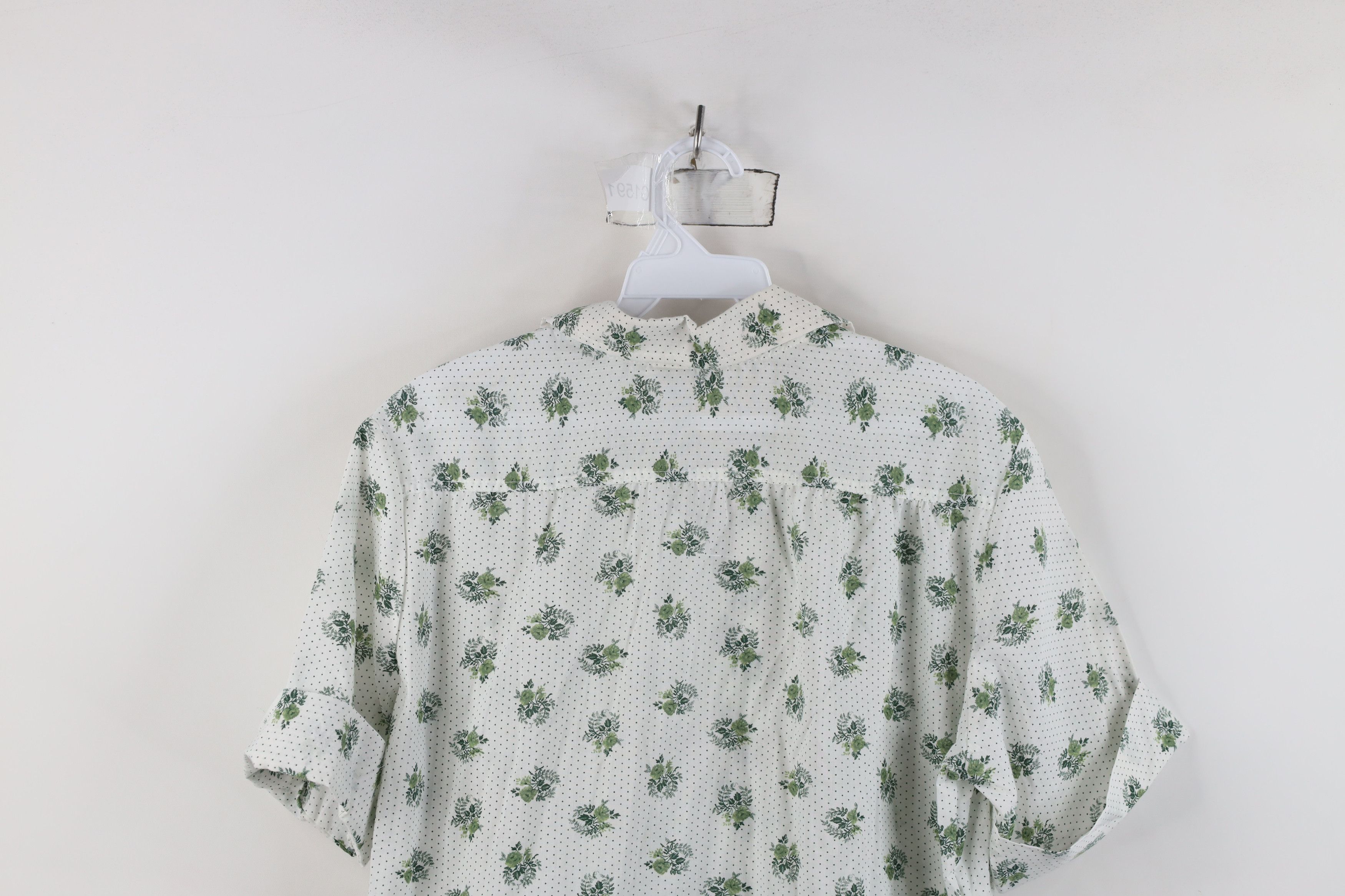 Vintage Vintage 60s 70s Rockabilly Flower Collared Button Shirt Size L / US 10 / IT 46 - 11 Thumbnail