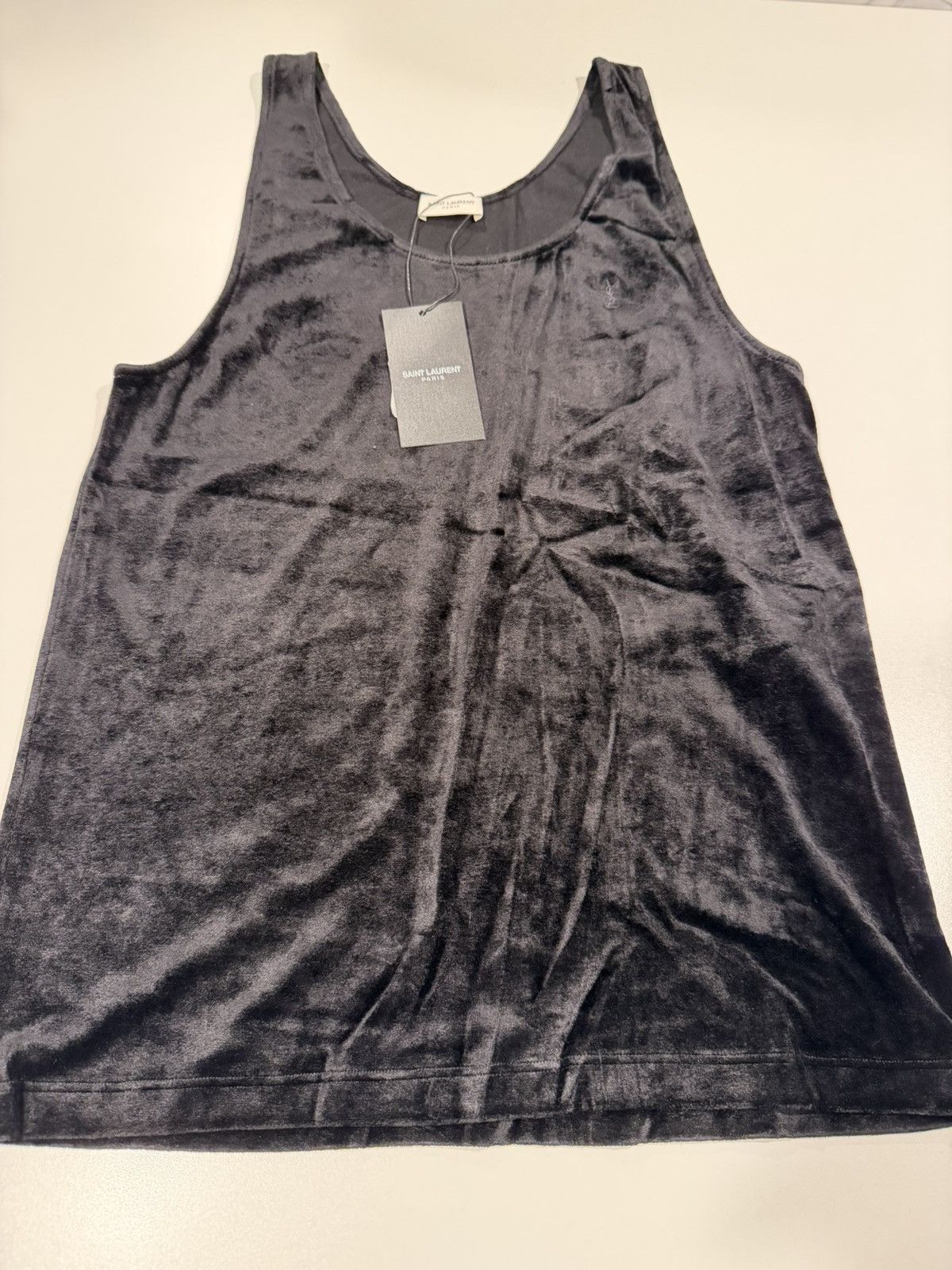 Saint Laurent Paris Saint Laurent men’s velvet tank. XL. $490 Size US XL / EU 56 / 4 - 2 Thumbnail
