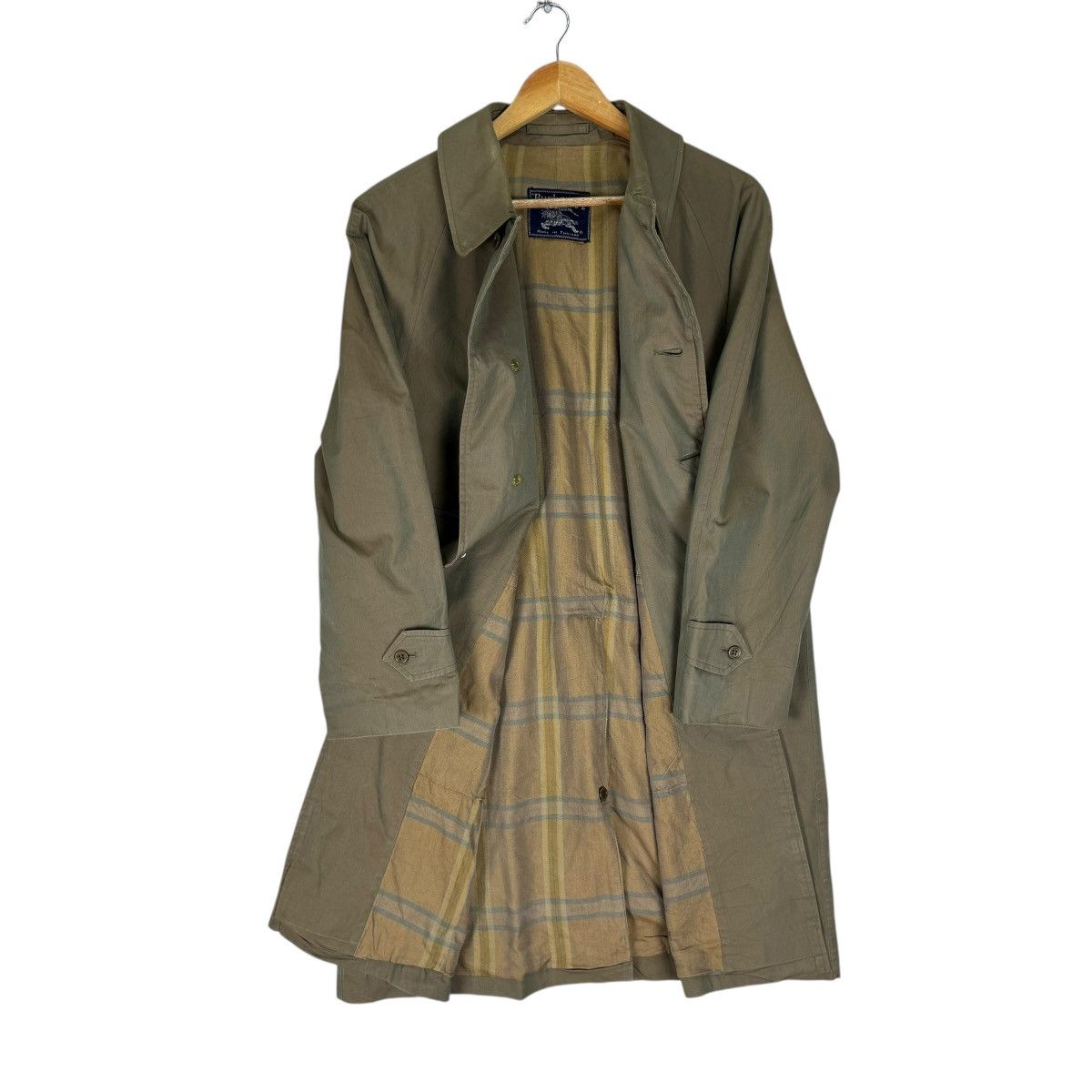 Burberry ☀️BURBERRYS ENGLAND NOVA CHECK OVERCOAT LONG JACKET Size US M / EU 48-50 / 2 - 1 Thumbnail