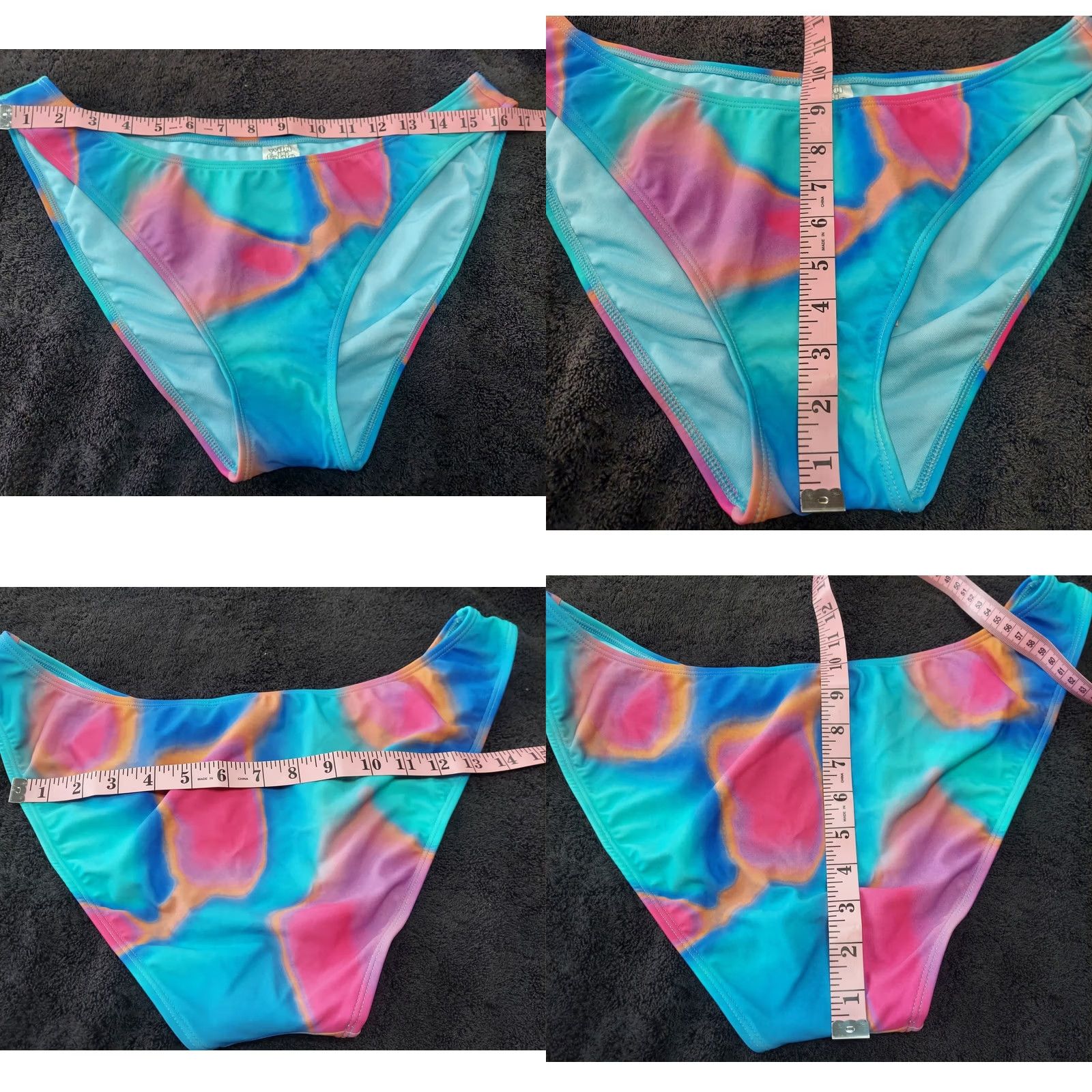 Vintage Wild Fable Swimwear Bikini Bottoms Tie Dye XL (16) Size 40" / US 18 - 8 Thumbnail