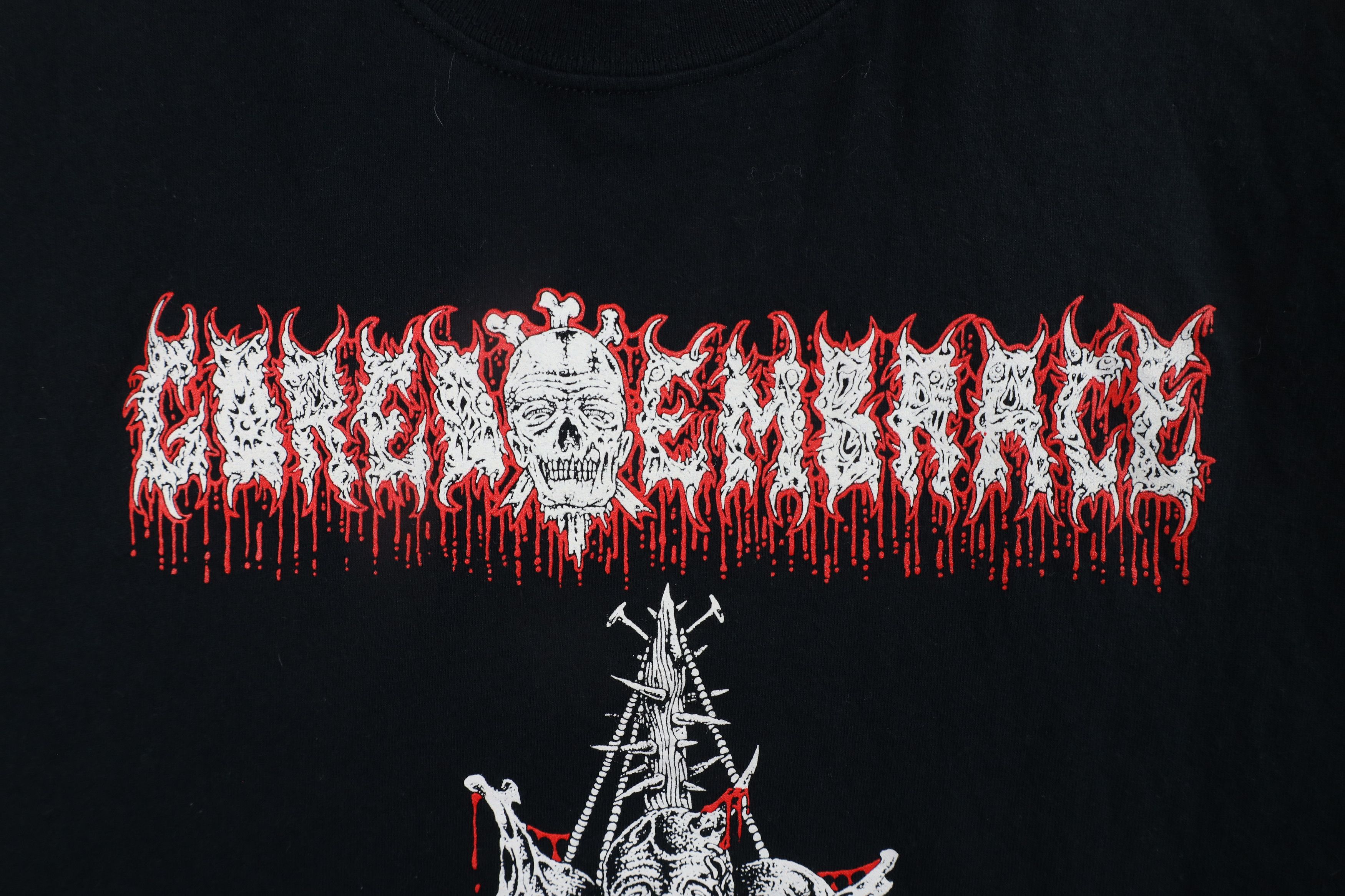 Vintage Streetwear Zombie Gored Embrace Metal Band T-Shirt Black Size US XL / EU 56 / 4 - 5 Thumbnail