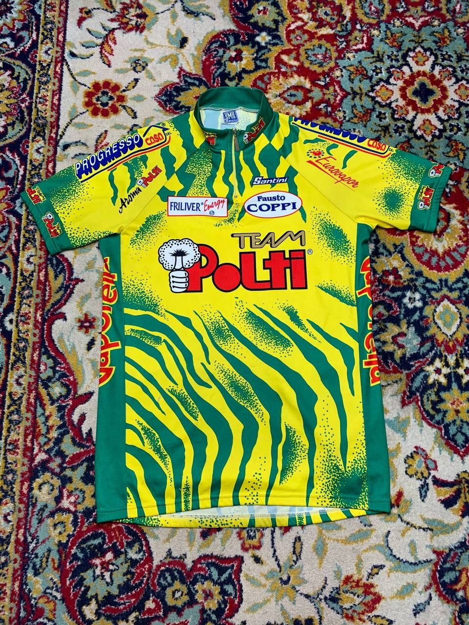 Santoni Team Polti Vintage SMS Santini Cycling Jersey Men's Size XXL Size US XXL / EU 58 / 5 - 1 Thumbnail