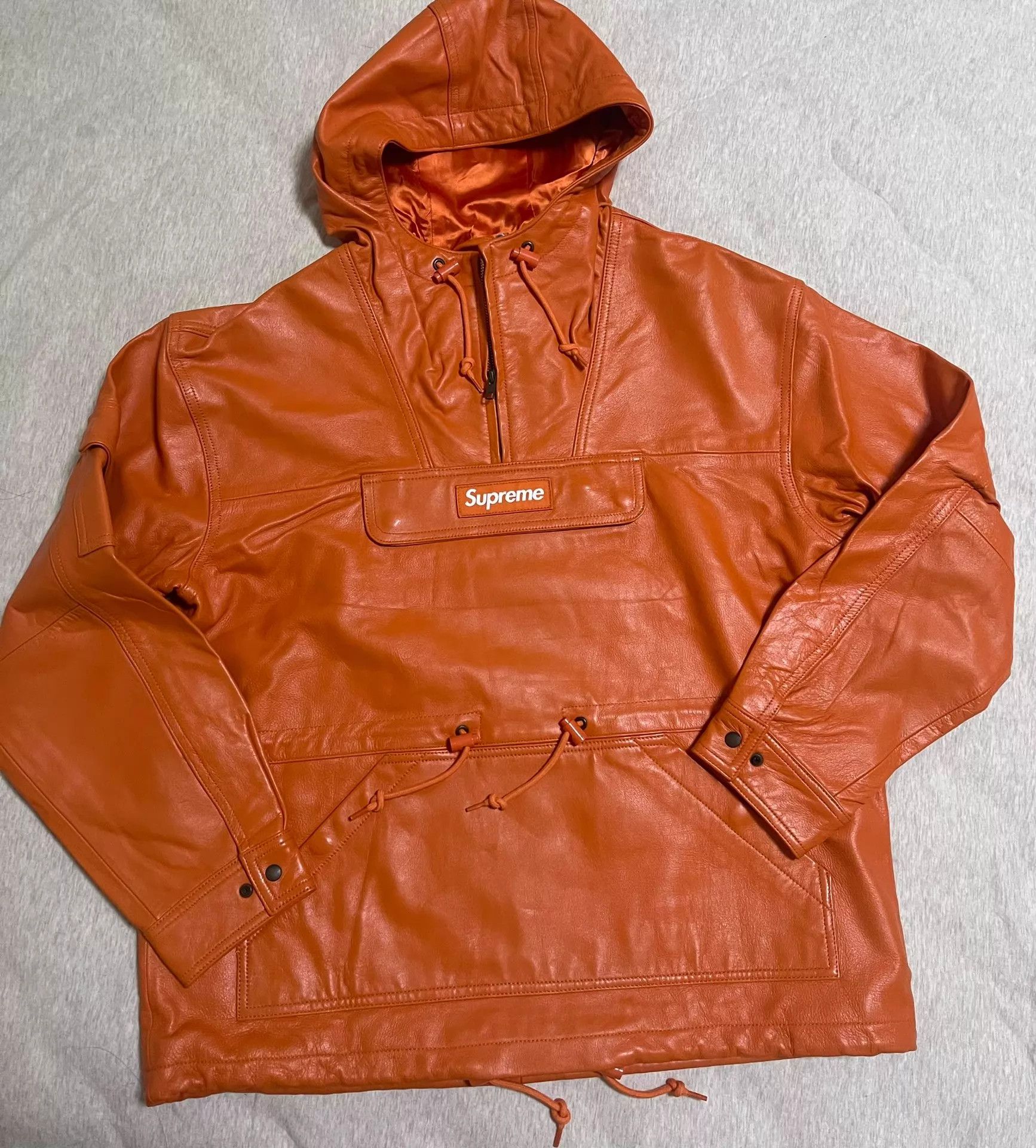Supreme Supreme Leather Anorak Jacket M New Original Packaging Size US M / EU 48-50 / 2 - 1 Thumbnail