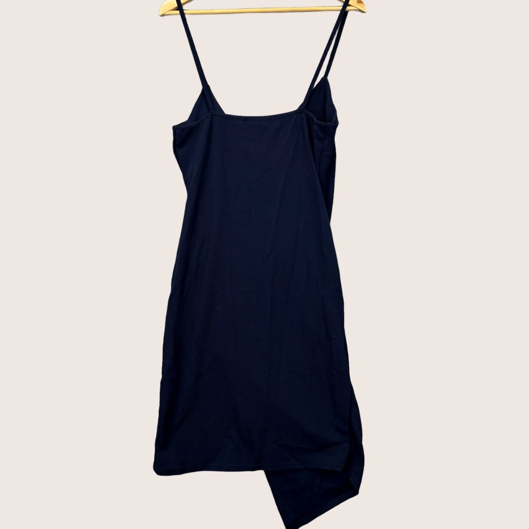 PrettyLittleThing Pretty Little Thing Dress UK 16 Navy Lauriell Wrap Front Crepe Midi New With Tag Size XXL / US 16-18 / IT 52-54 - 1 Thumbnail