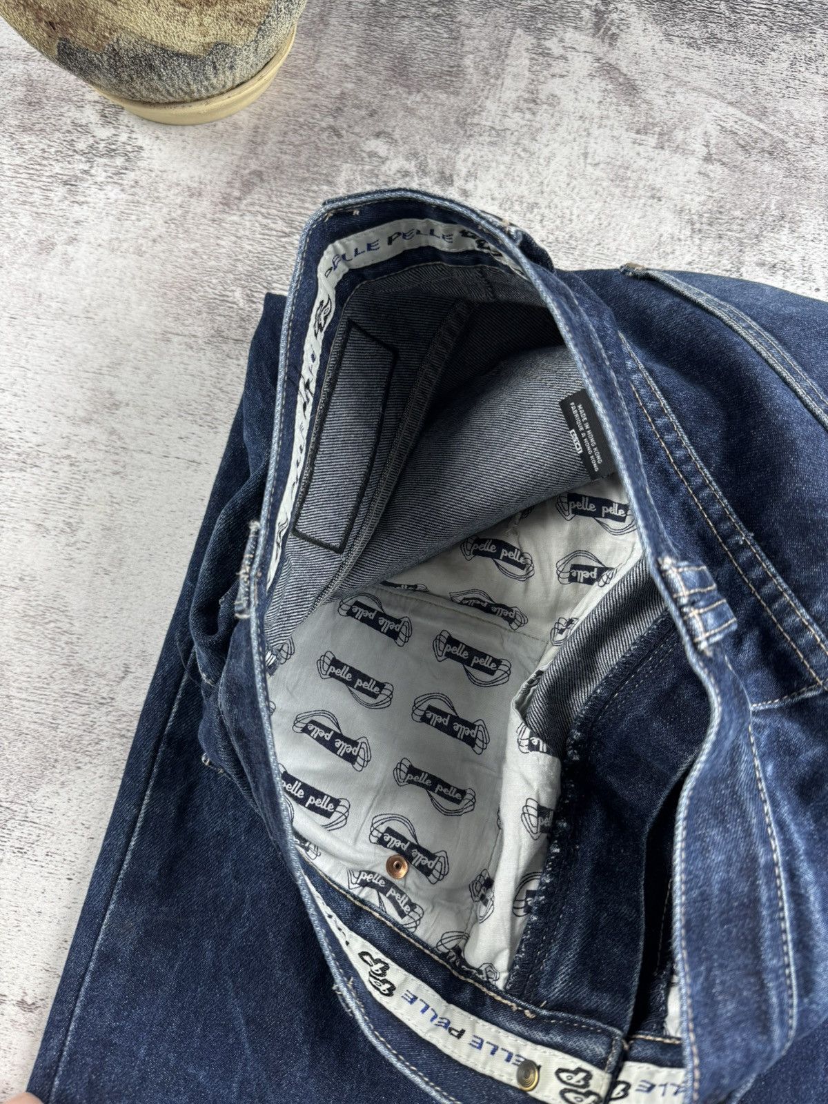 Pelle Pelle PELLE PELLE DENIM RAP HIP HOP BAGGY CARPENTER 90S JEANS PANTS Size US 30 / EU 46 - 21 Thumbnail