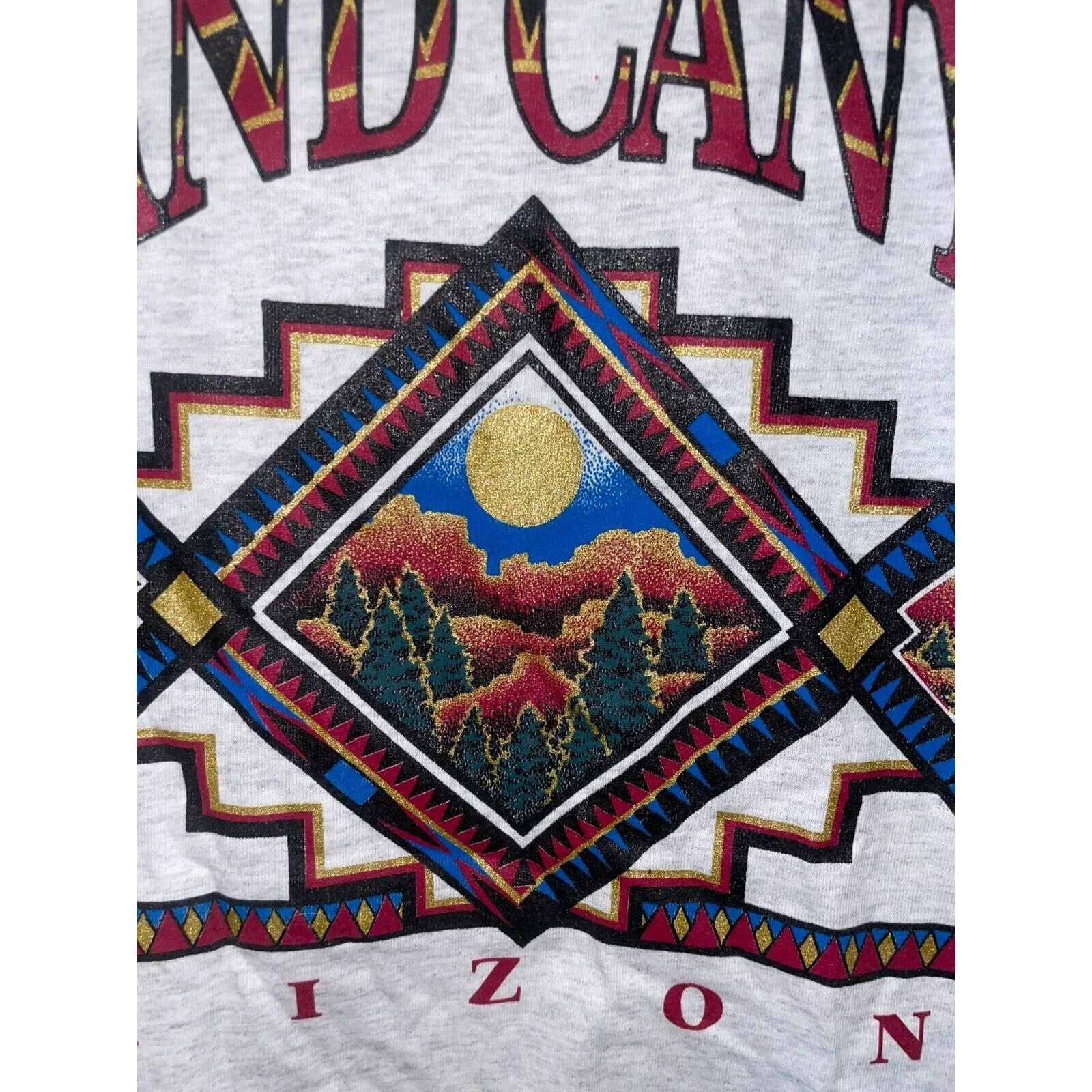 Jerzees Vintage Test Print Shirt Grand Canyon Teton Moose Tee VTG L Size US L / EU 52-54 / 3 - 2 Thumbnail