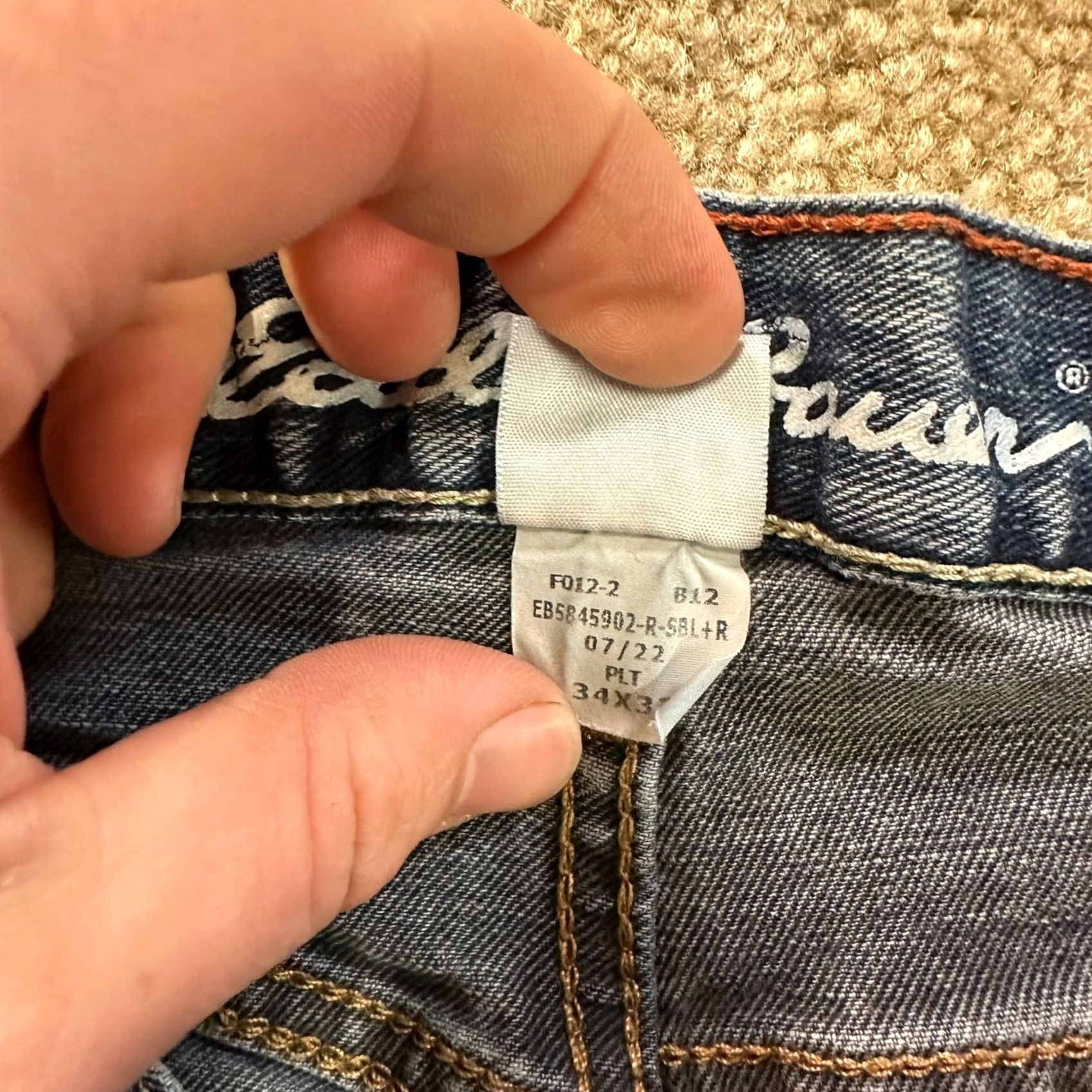 Eddie Bauer Eddie Bauer Jeans Men's 34x32 Blue Denim Straight Leg 5-Pocket Regular Waist Blue Denim Jeans Mens Size US 34 / EU 50 - 5 Thumbnail