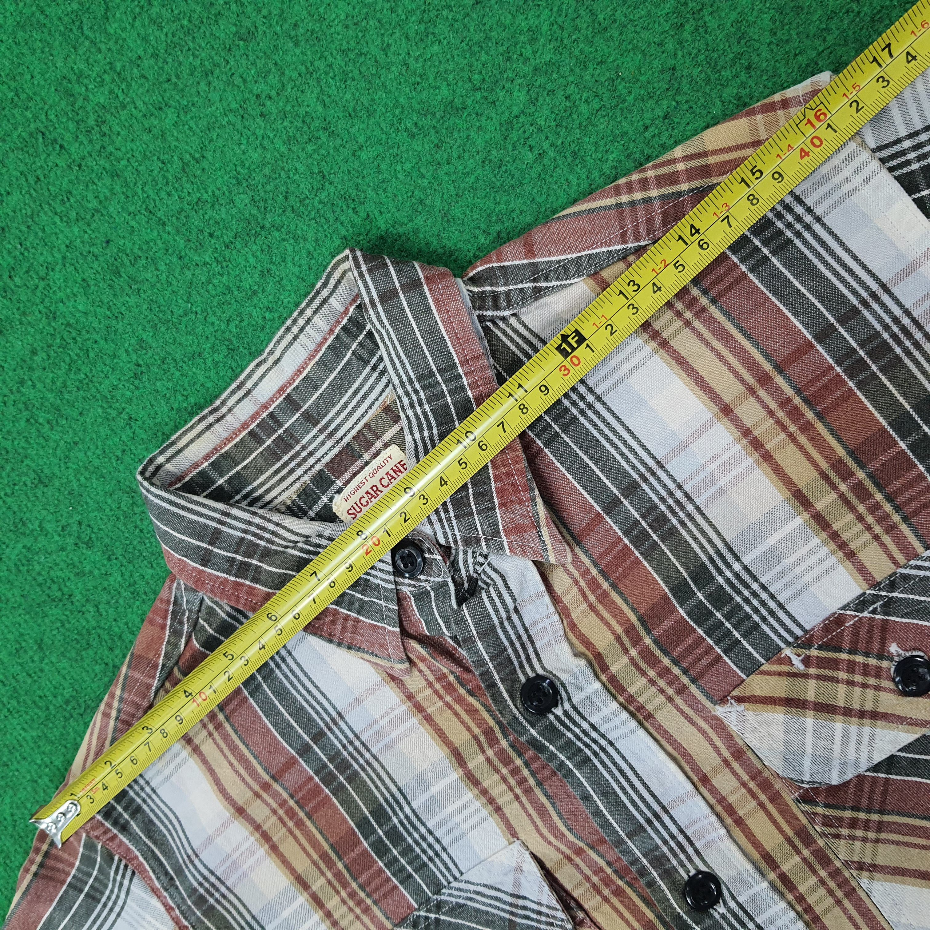 Sugar Cane Vintage Sugar Cane SC23607 Plaid Button Up Shirt C267N18 Size US S / EU 44-46 / 1 - 9 Thumbnail