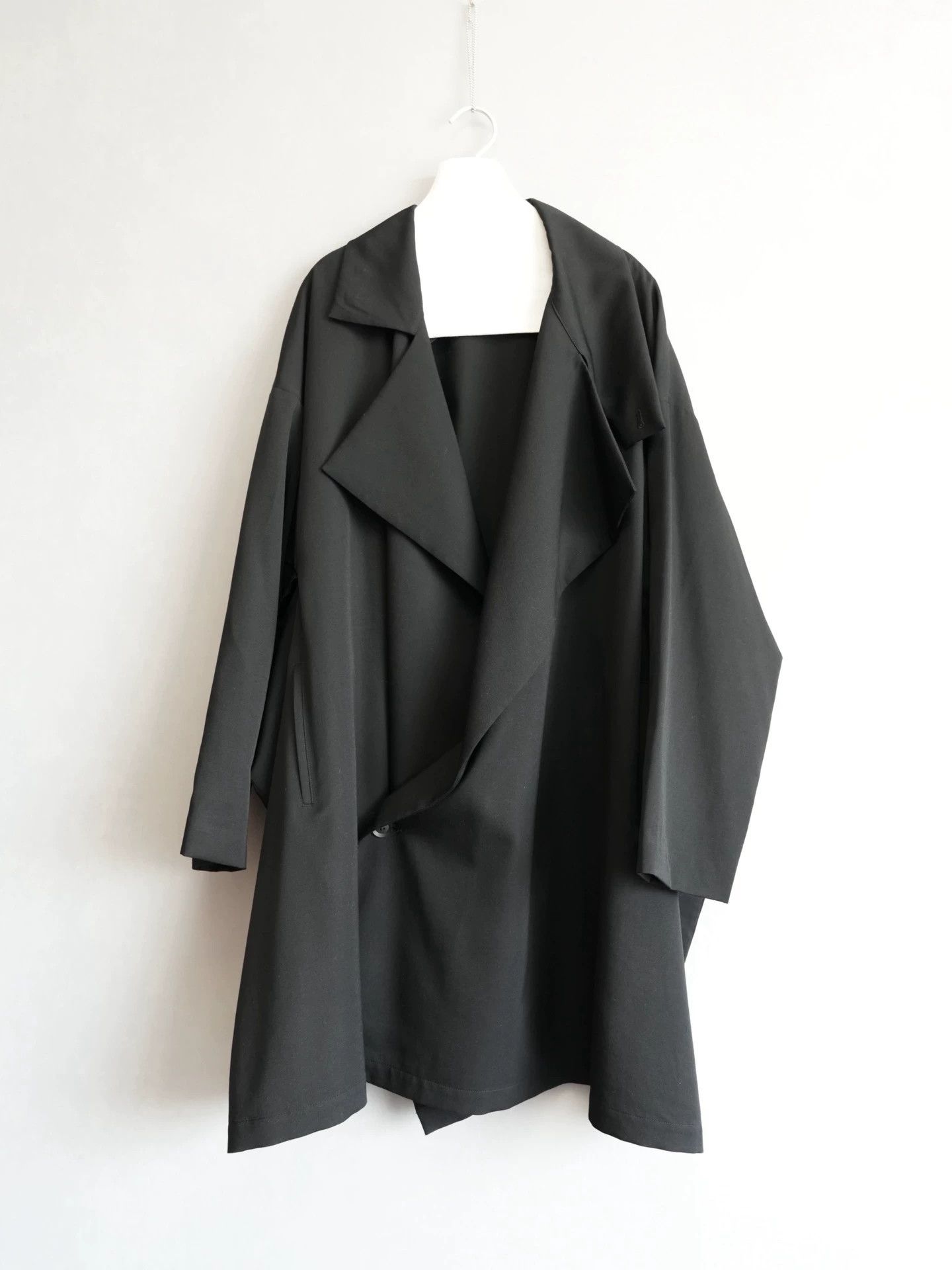 Yohji Yamamoto Yohji Yamamoto 21AW Core Pleated Wool Coat Size US L / EU 52-54 / 3 - 5 Thumbnail