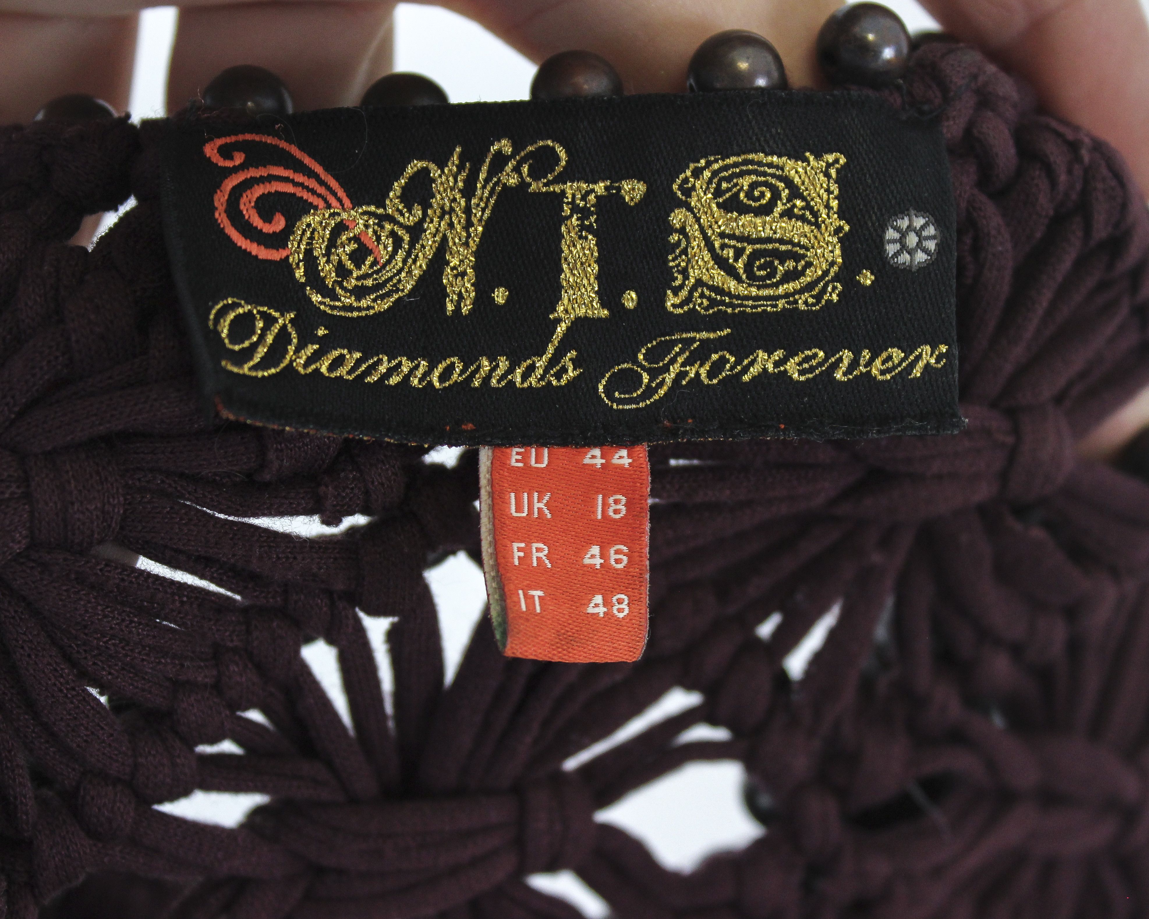 Other × Vintage NTS Diamonts Forever Arabel Women L EU 44 Vest Blazer Jacket Size L / US 10 / IT 46 - 7 Thumbnail