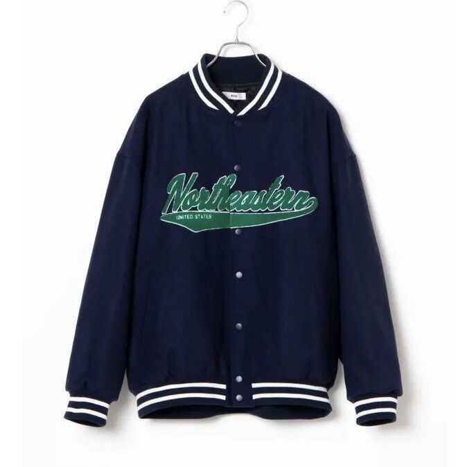 Japanese Brand Japanese Brand WEGO Melton Patch Stadium Wool Varsity Jacket Size US M / EU 48-50 / 2 - 12 Thumbnail