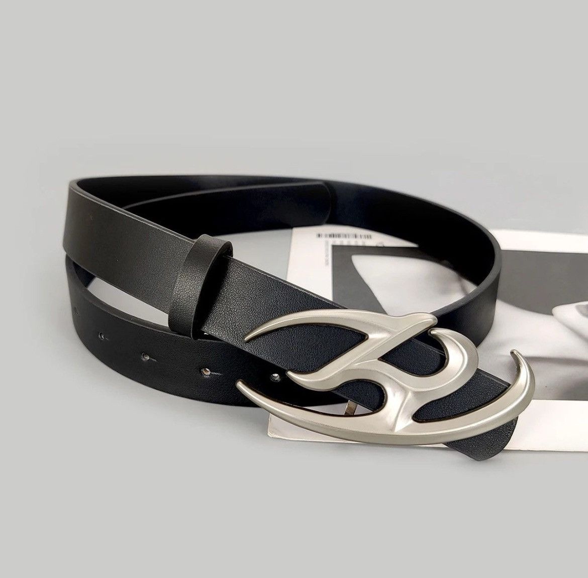 Designer × Japanese Brand Y2K 2000s studded goth emo black belt Size ONE SIZE - 4 Thumbnail