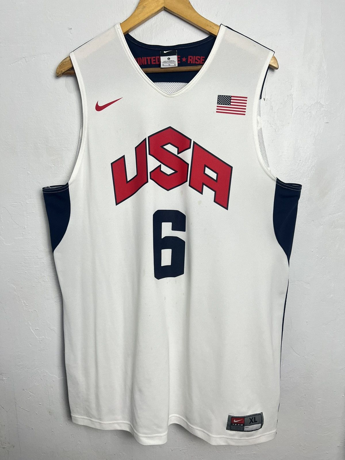 Nike Nike 2012 Lebron James #6 USA Team Olympics Jersey Size US XL / EU 56 / 4 - 1 Thumbnail