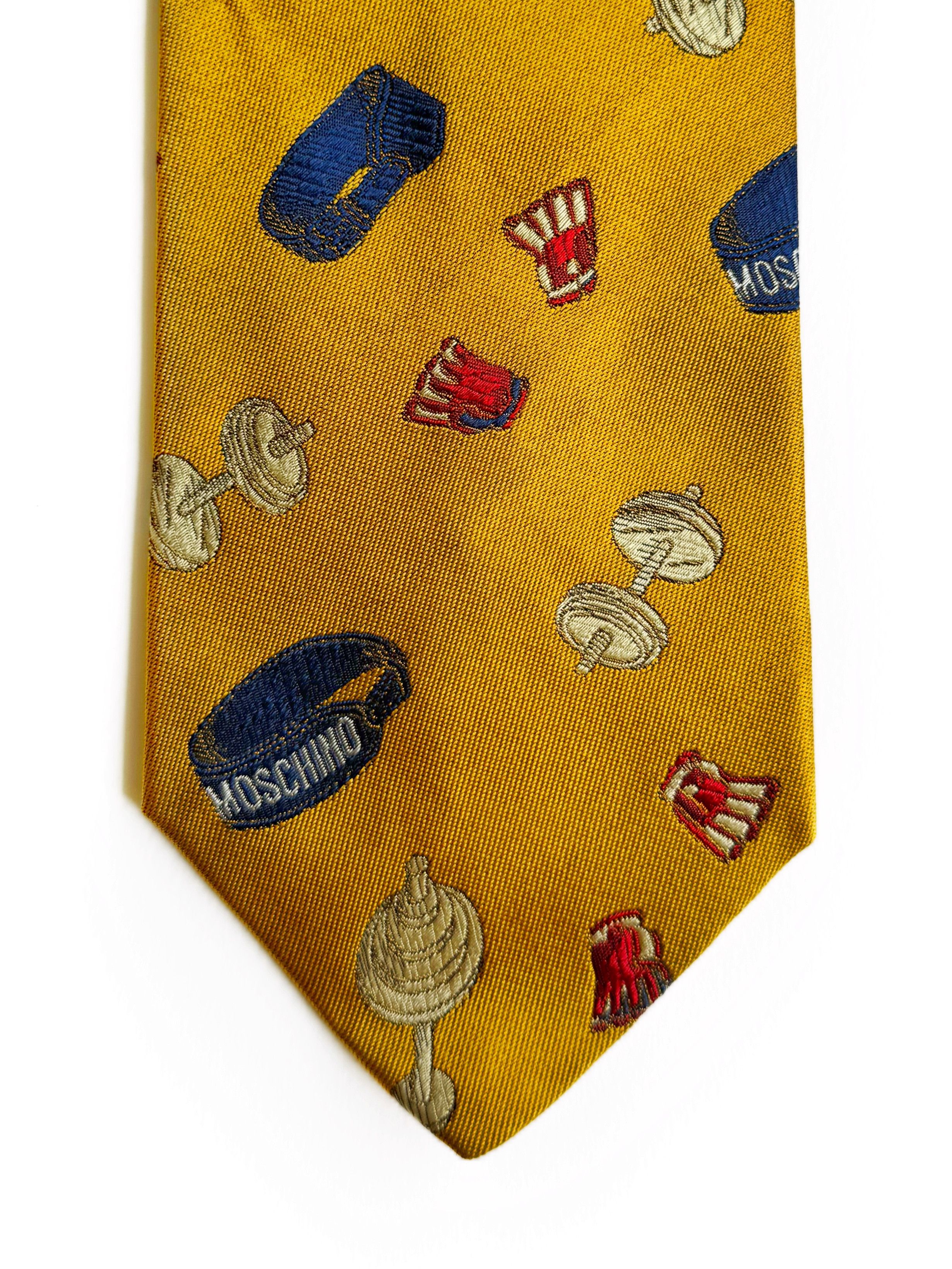 Moschino Vintage Men's Moschino Silk Neck Tie Size ONE SIZE - 1 Thumbnail